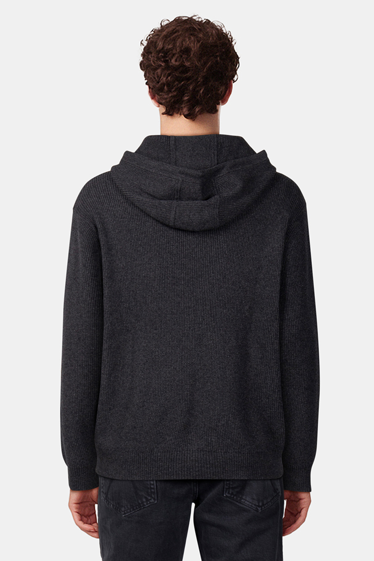 XI HEAVY KNIT HOODIE VOLCANIC GREY 2