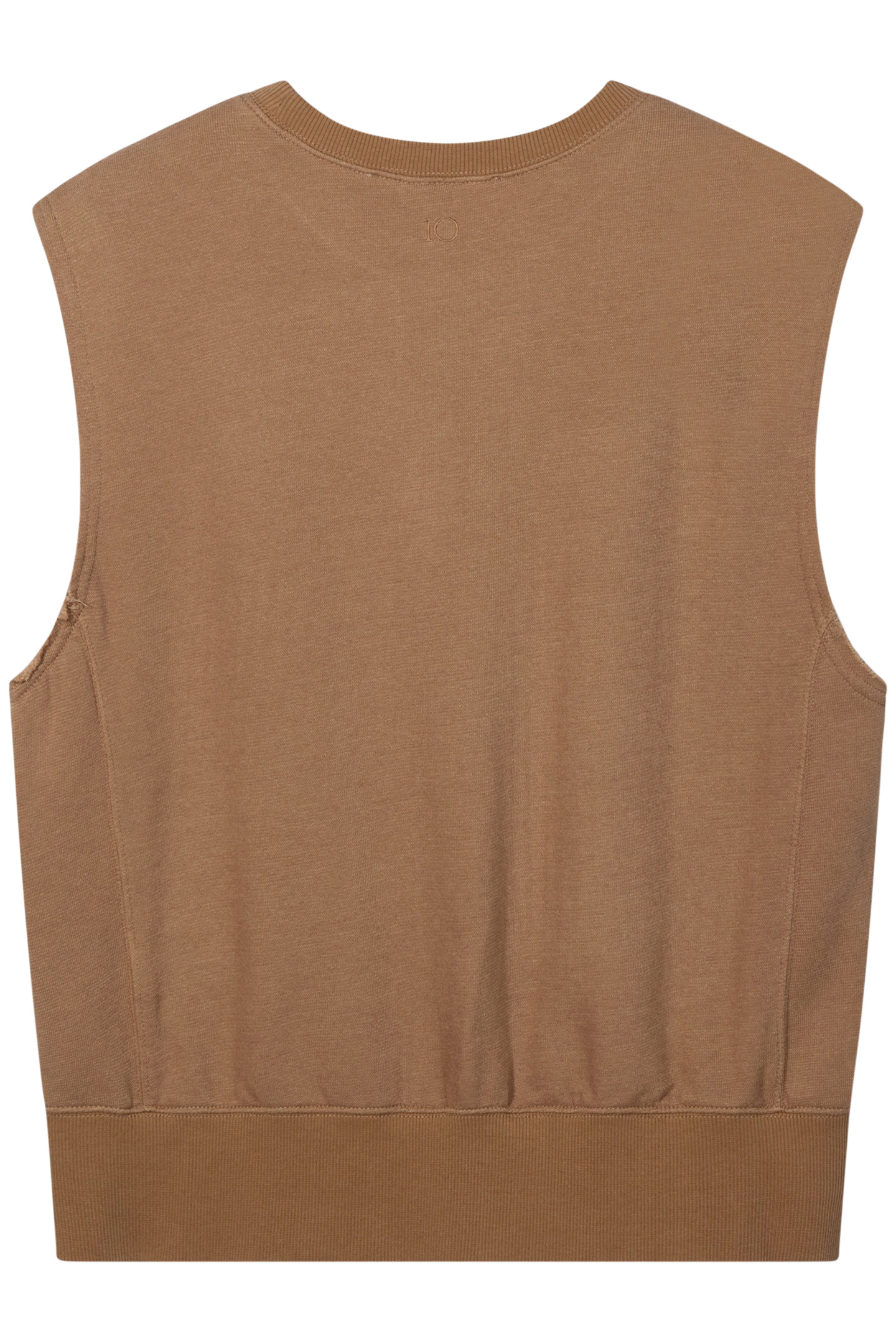 SLEEVELESS SWEATER CEDAR BROWN 5