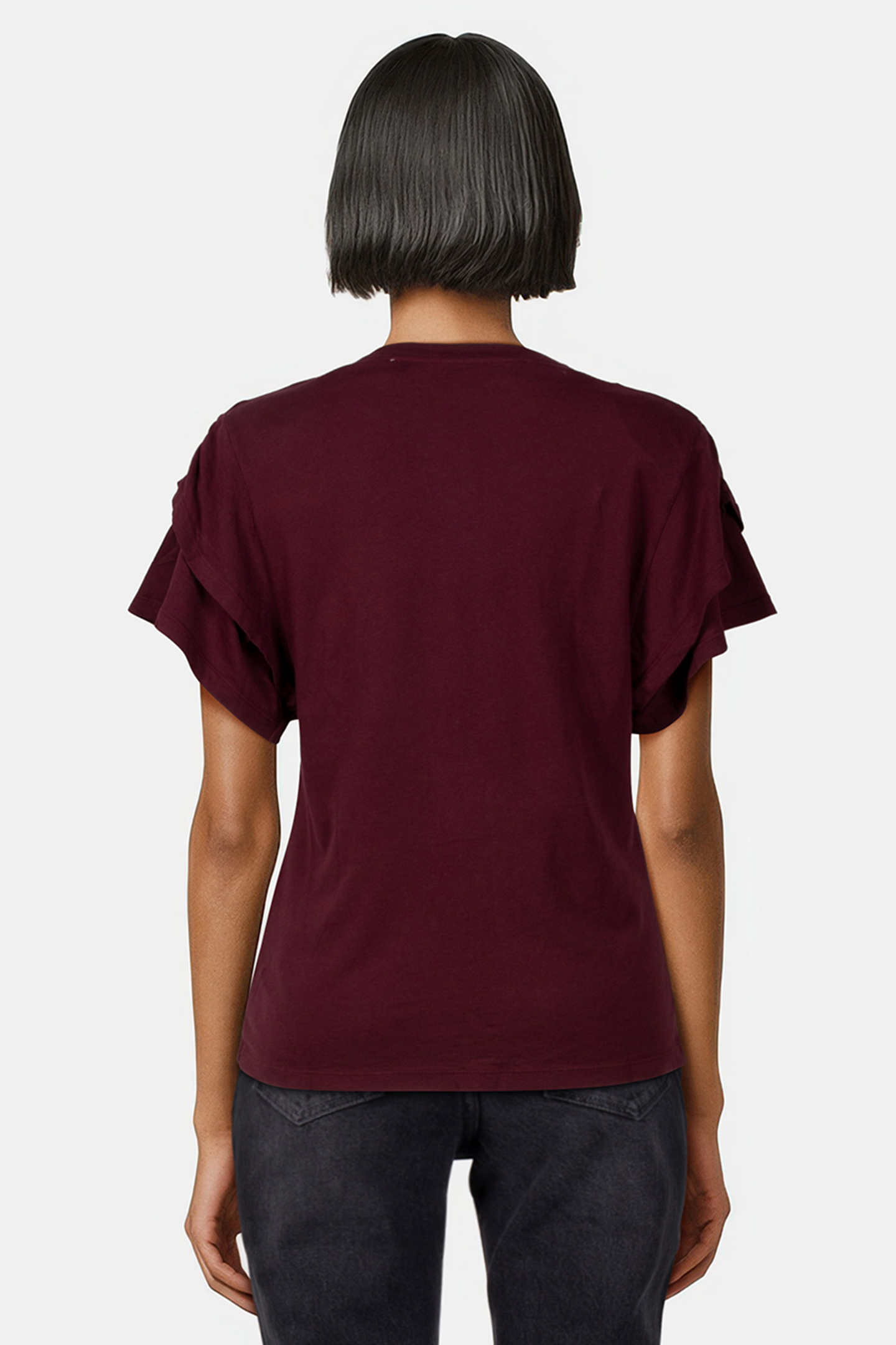 FREDINE T-SHIRT BERRY/BORDEAUX 2