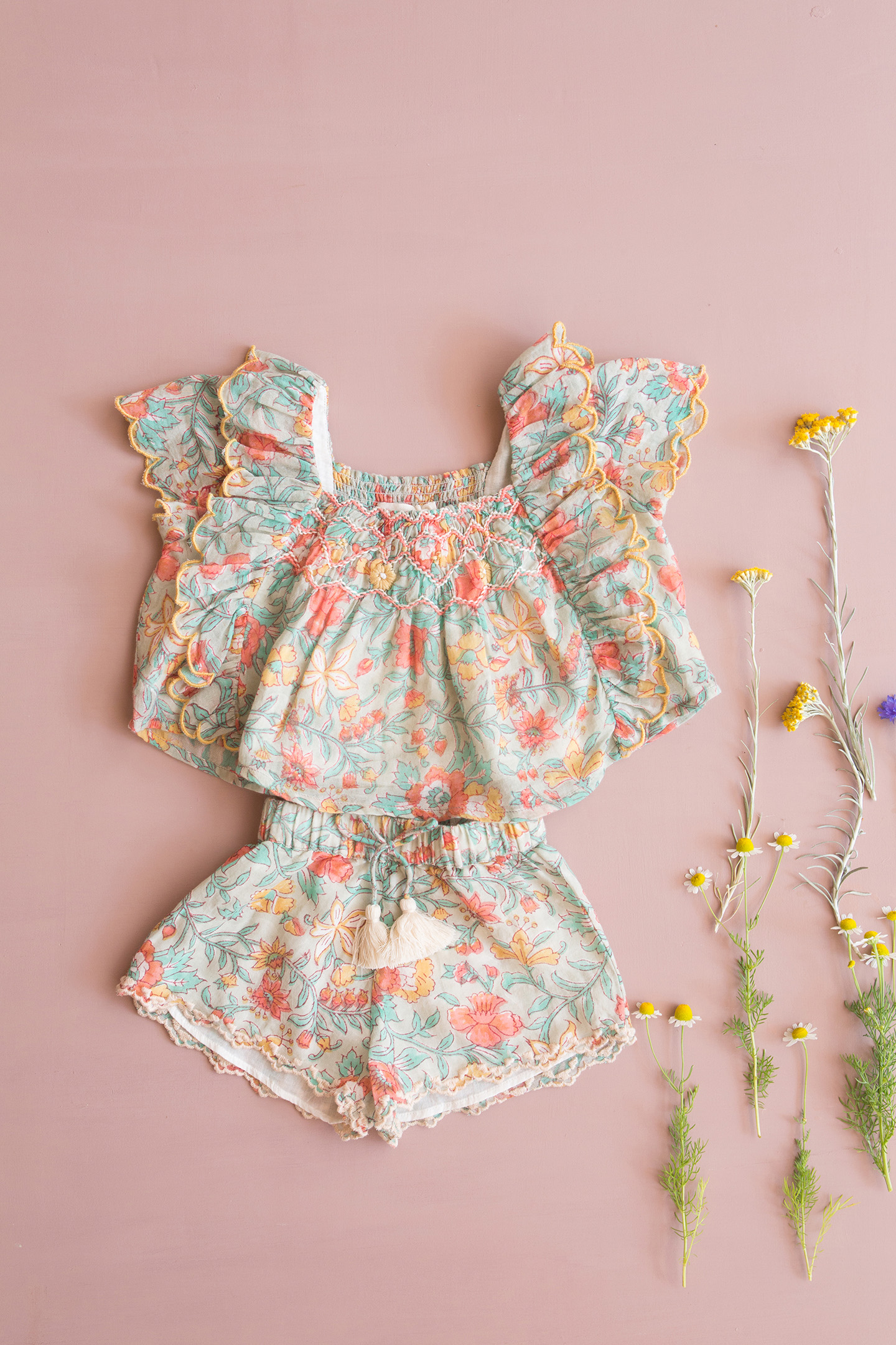 BLOUSE LILOU WATER FLOWERS 5