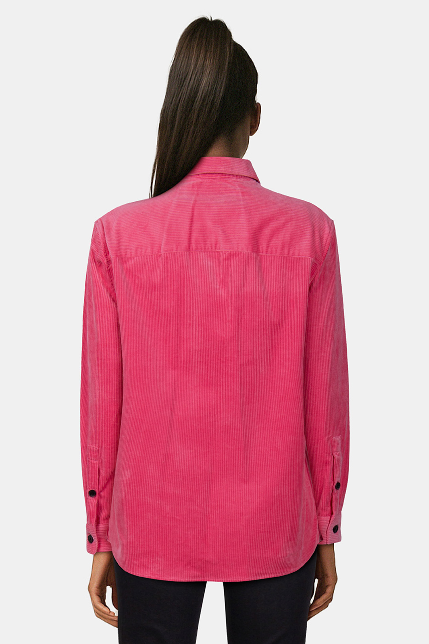 LONG-SLEEVED CORDUROY SHIRT OLD PINK 2