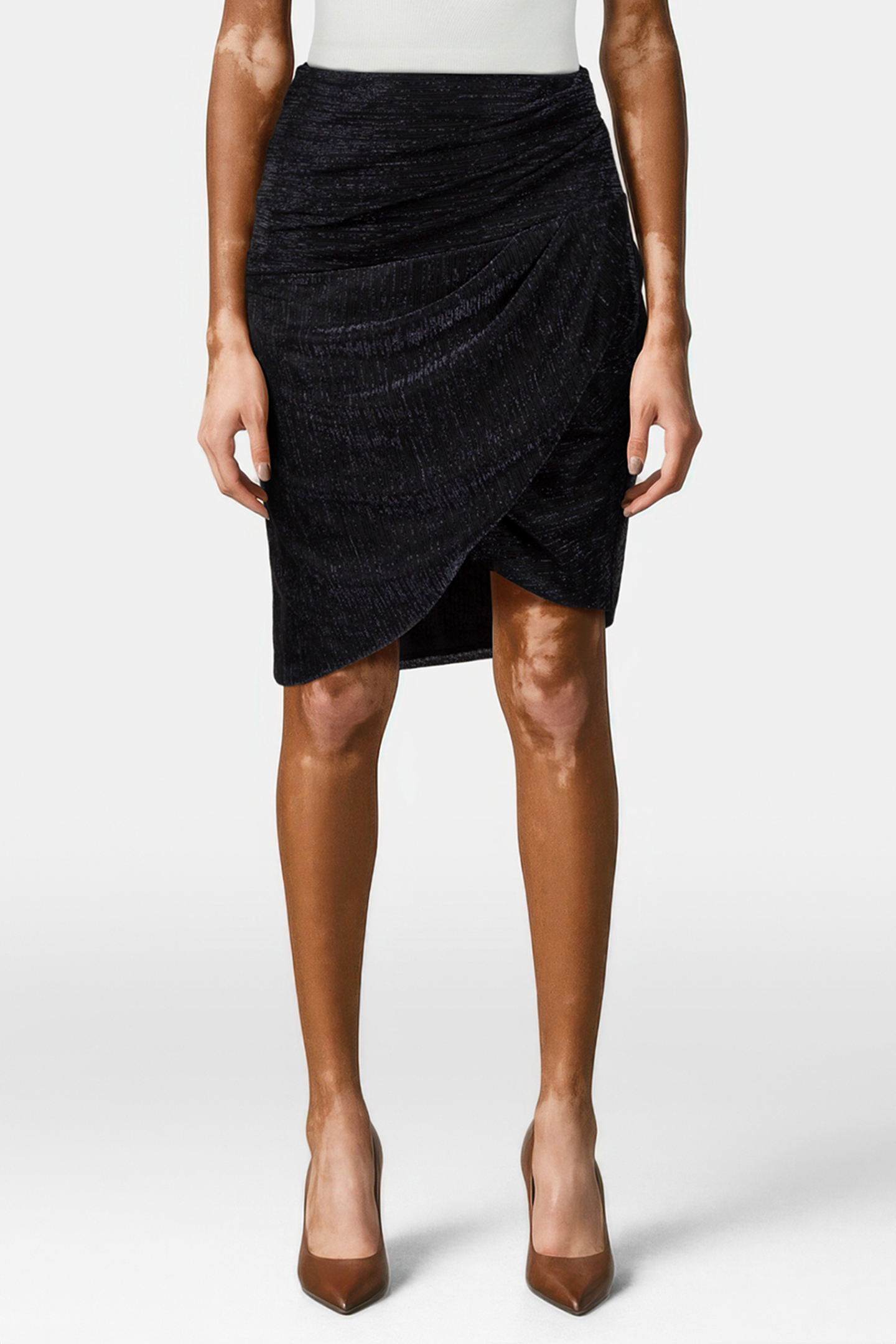 DANICA SKIRT BLACK LUREX 1