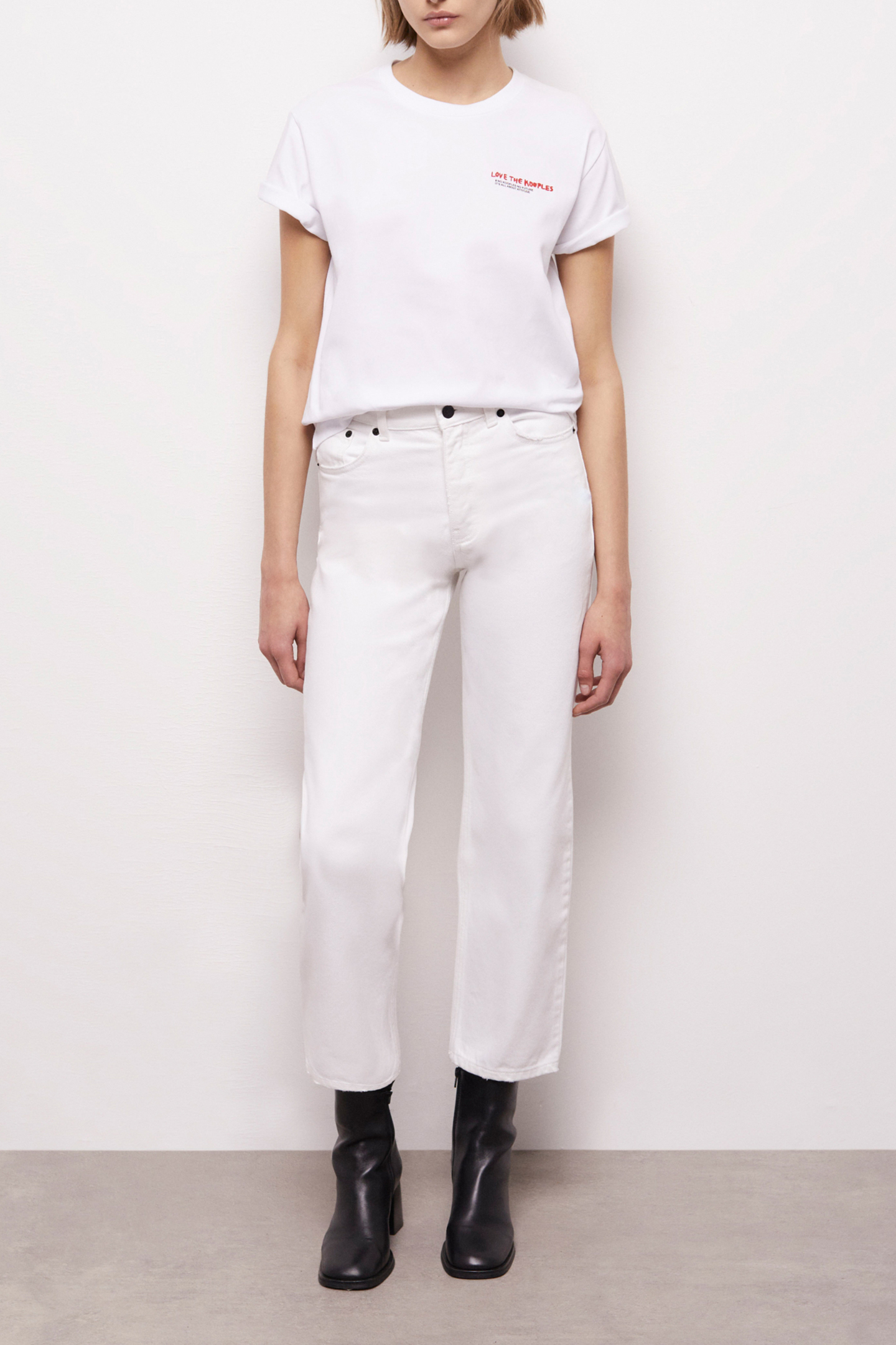 WHITE STRAIGHT JEANS WHITE 4