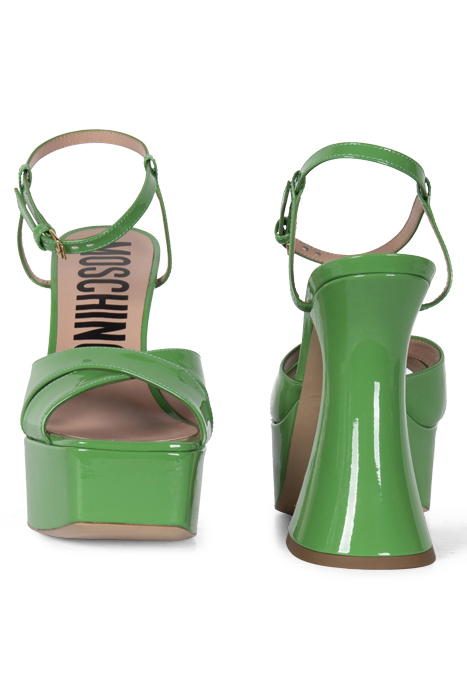 PATENT LEATHER PLATFORM SANDALS VERNICE VERDE 2