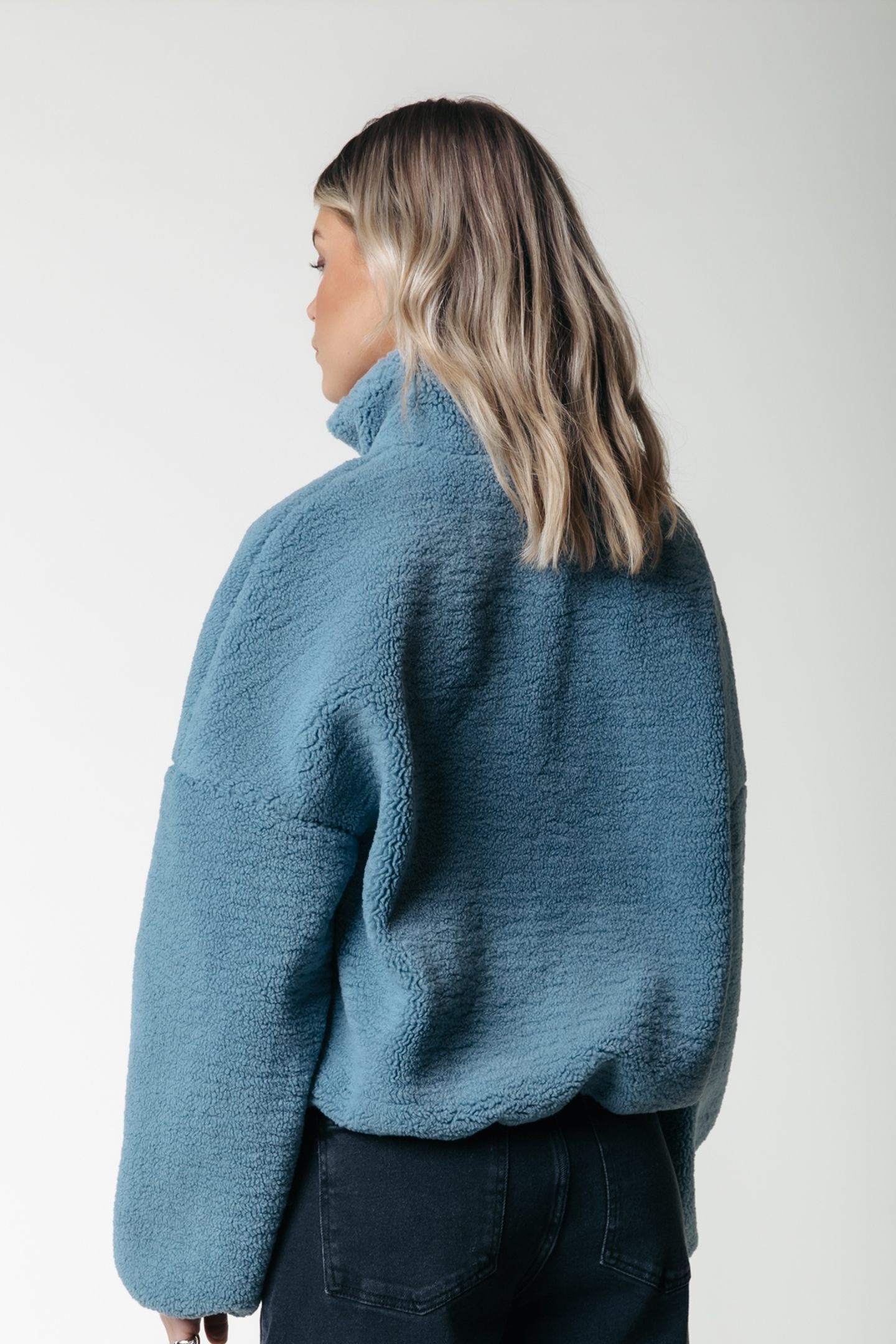 JILLS TEDDY ZIP SWEATER MINERAL BLUE 2