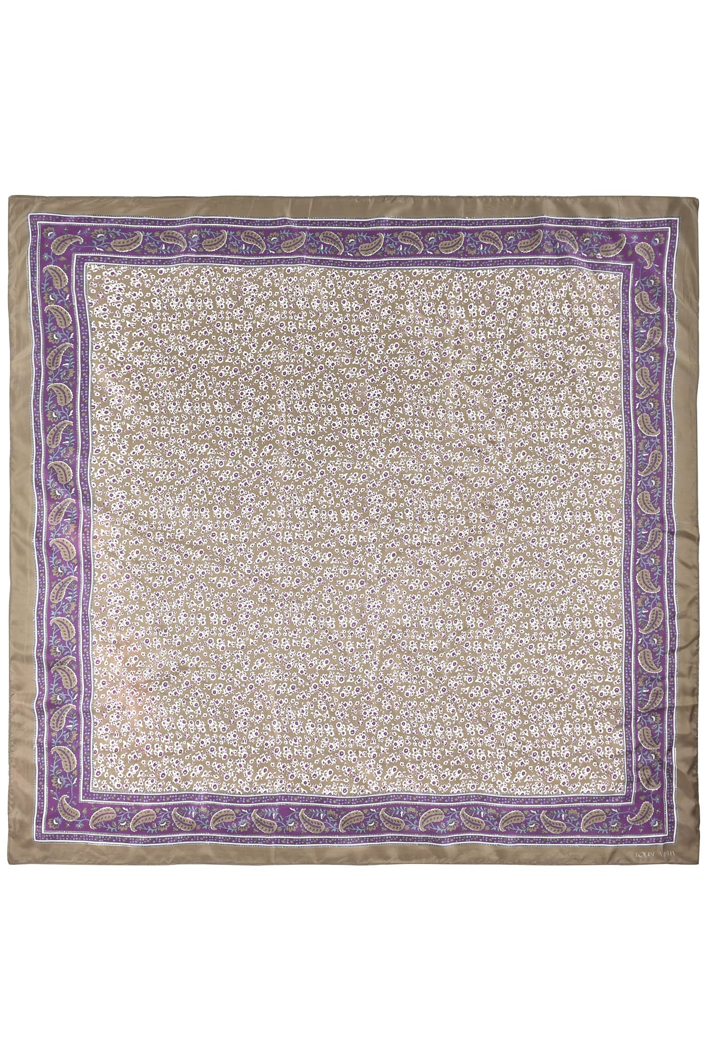 WOVEN SCARF ROMY KHAKI FREESIA DREAMS 1