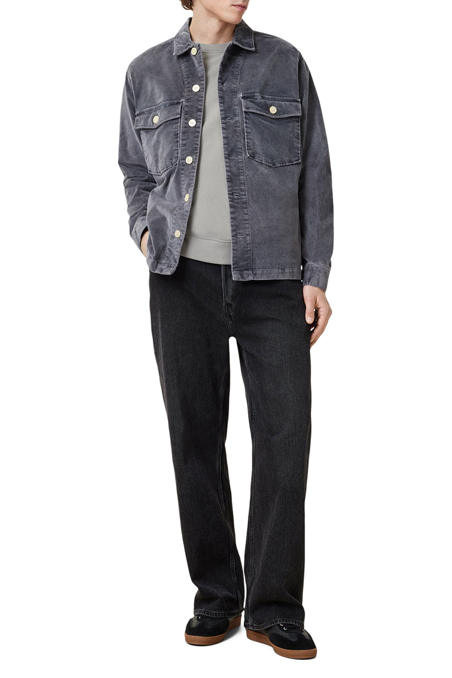 RAVEN CREW FOSSIL GREY 6