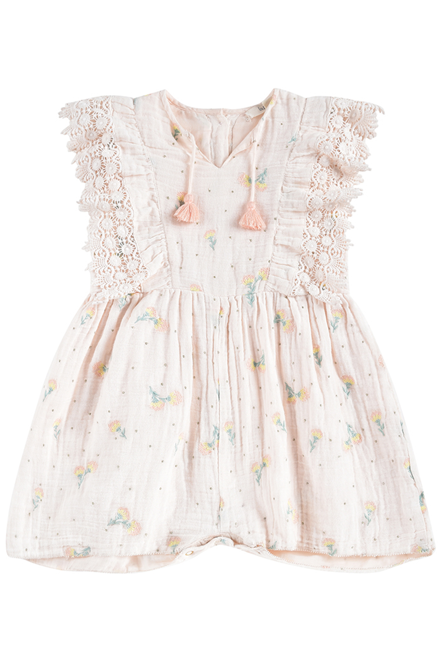 JUMPSUIT AGARO BLUSH DANDELION FLOWERS 2
