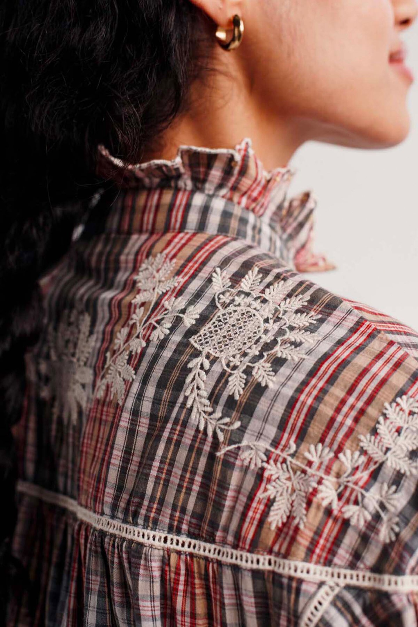 DRESS LISA GREEN CHECKS 4