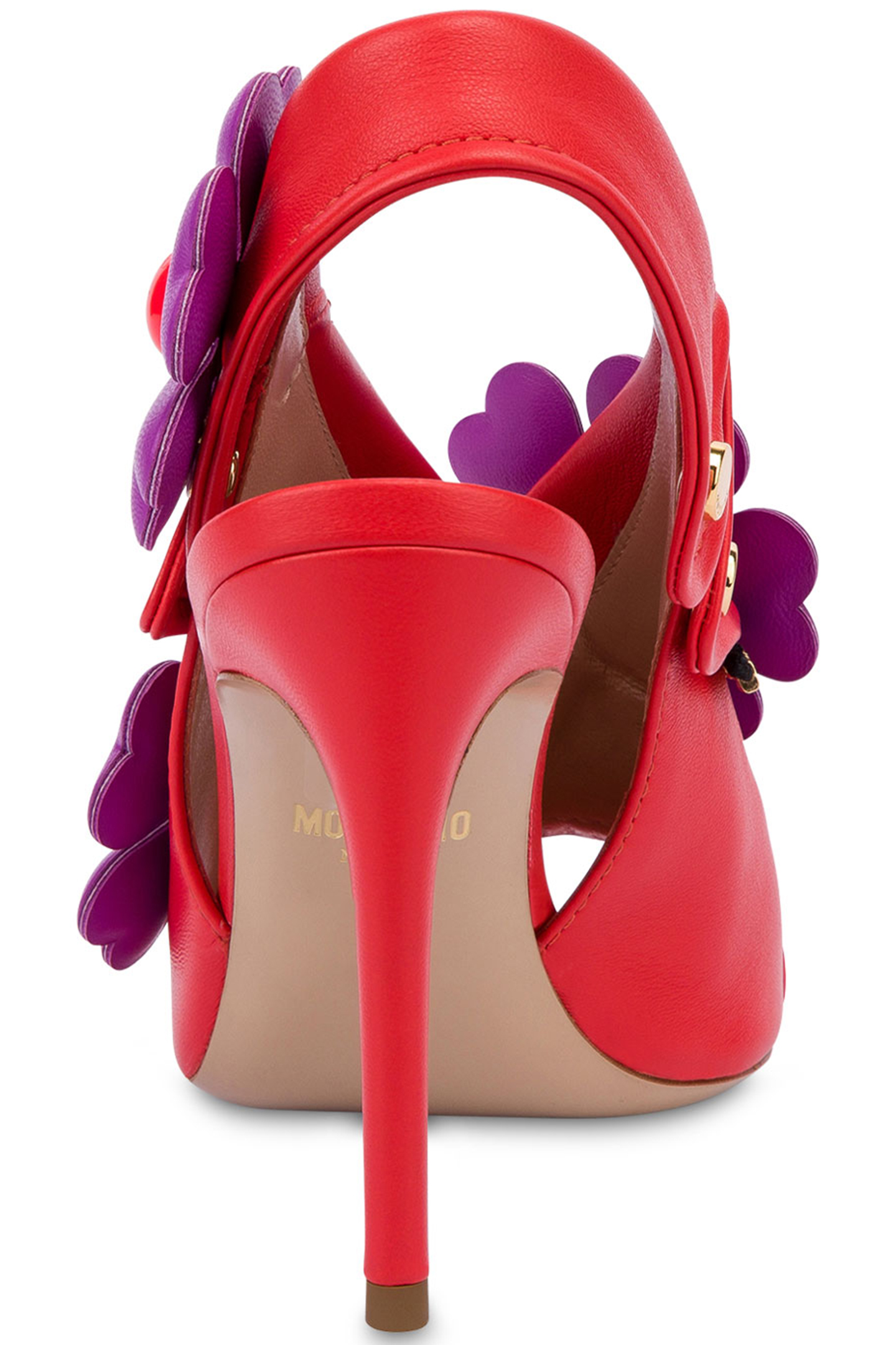 HEART FLOWERS BIKER SANDALS NAPPA ARAN+GIAC 3