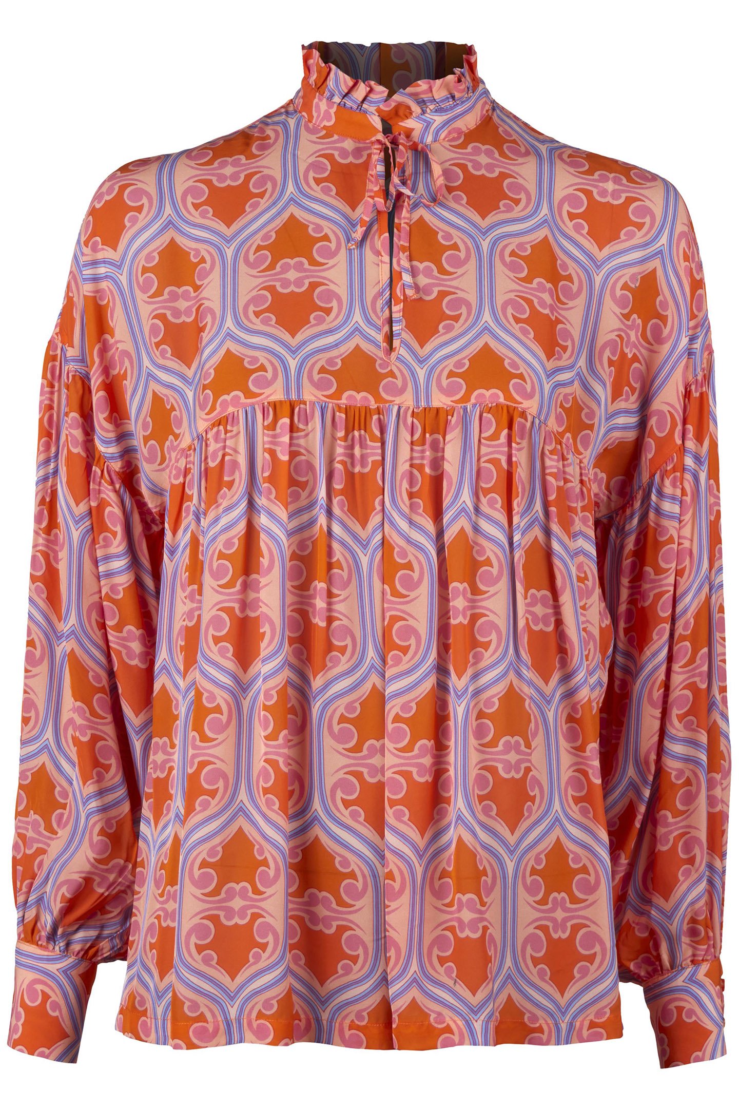 ELEONOR BLOUSE ORANGE PATTERN by Stenströms