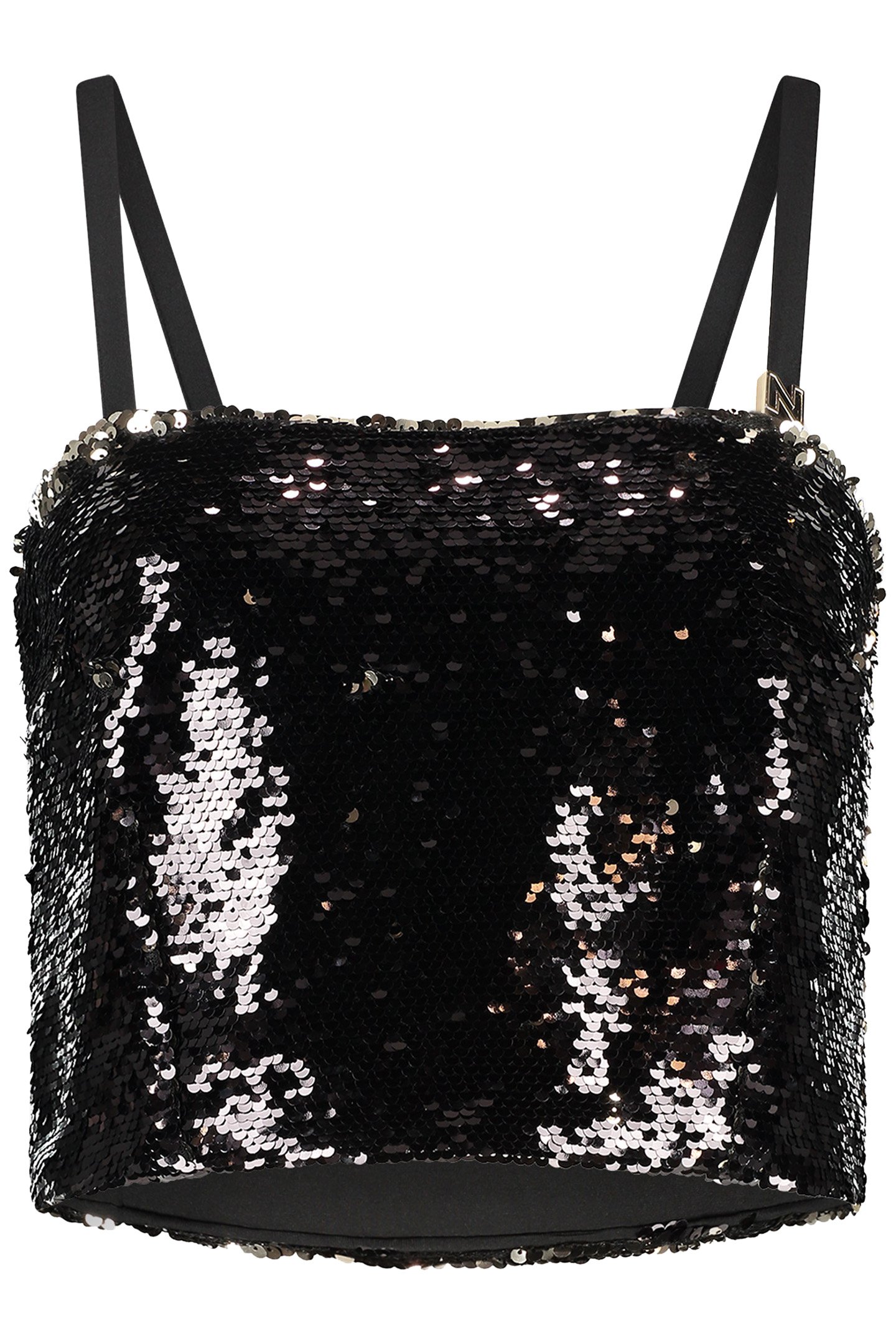 SEQUIN TOP BLACK GOLD 1