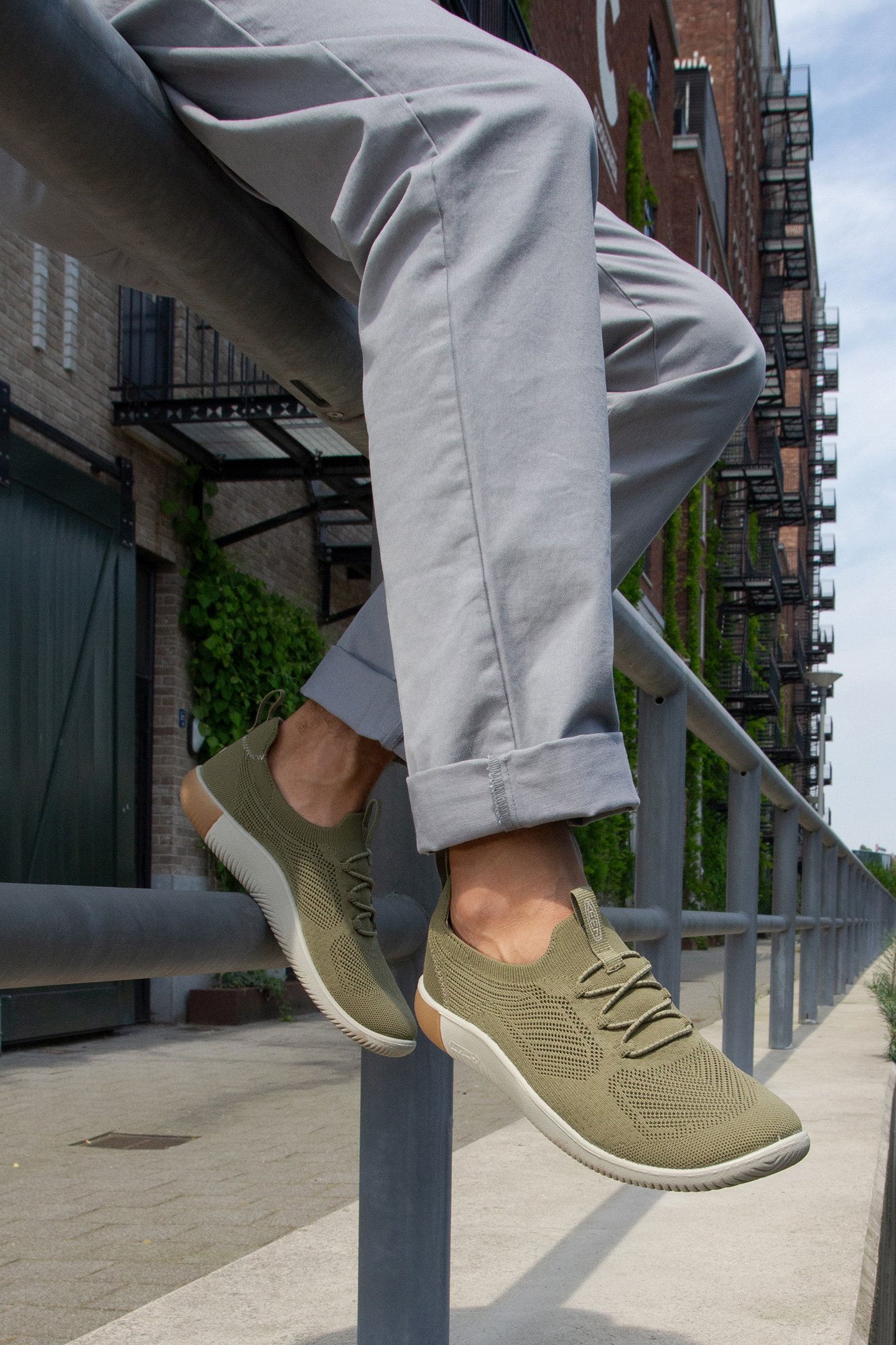 KNX KNIT LACE MARTINI OLIVE/PLAZA TAUPE 3