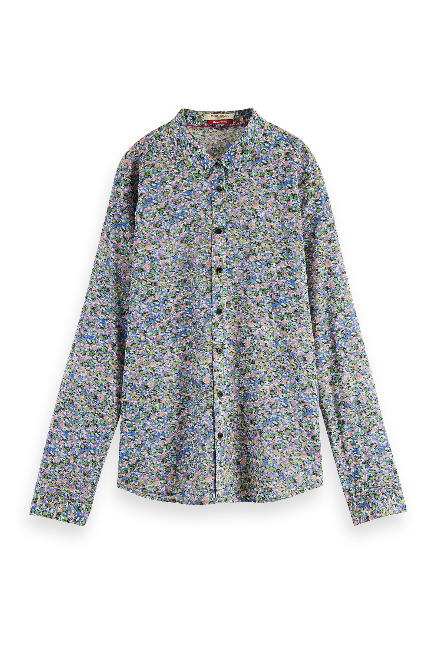 THE JO - REGULAR FIT SHIRT WITH PRINT ROSARIA KHAKI 1