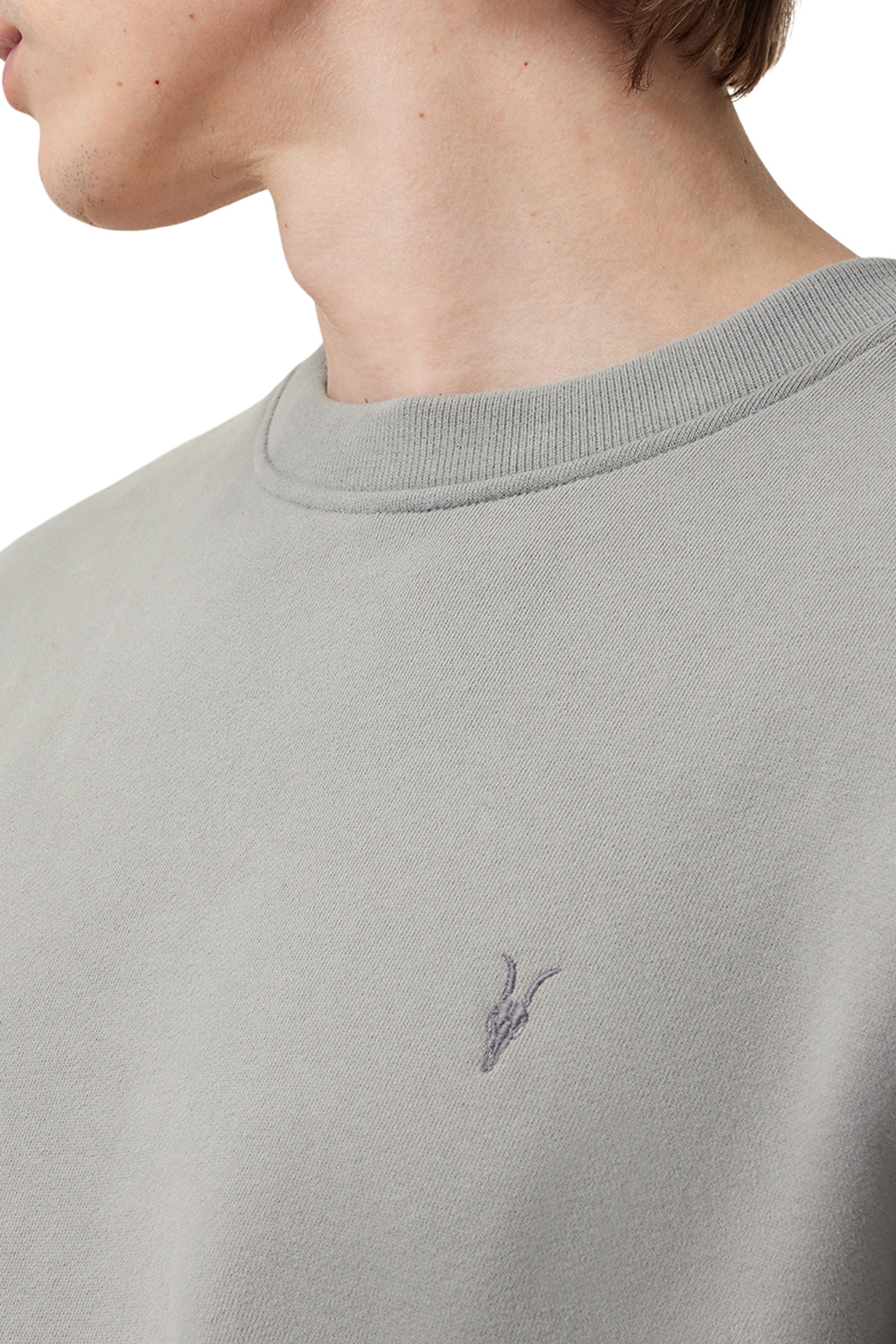 RAVEN CREW FOSSIL GREY 5