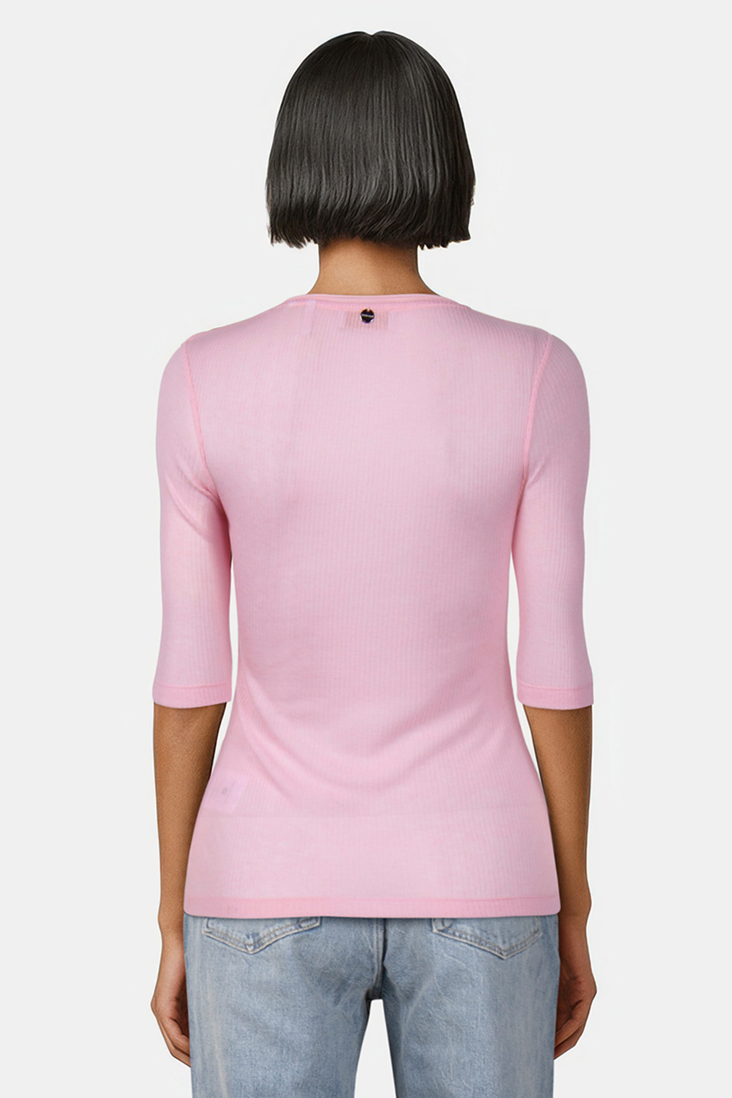 T WOOL RIB SHIRT ROSE SHADOW 2