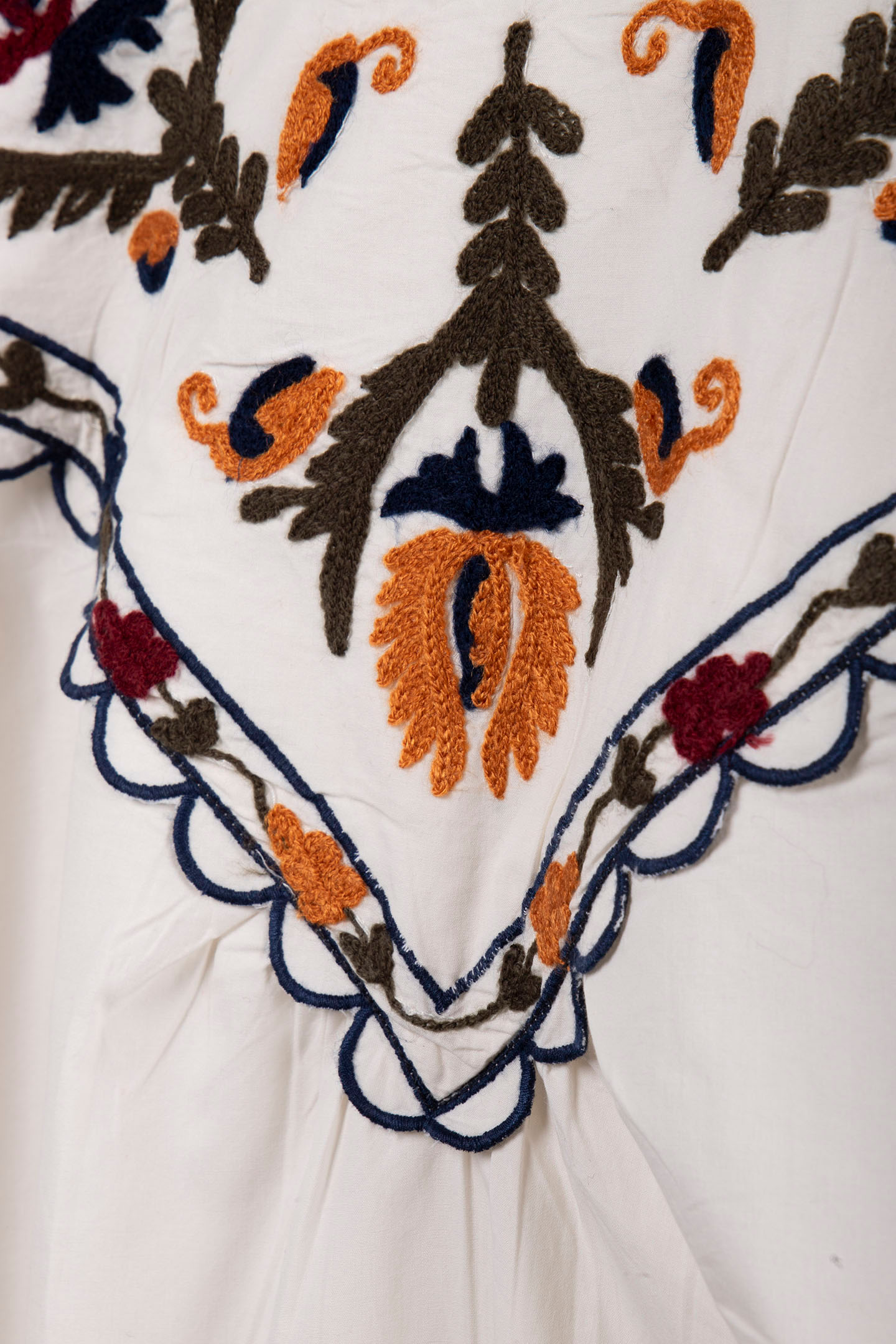 TOP EMBROIDERED COTTON IVORY 4