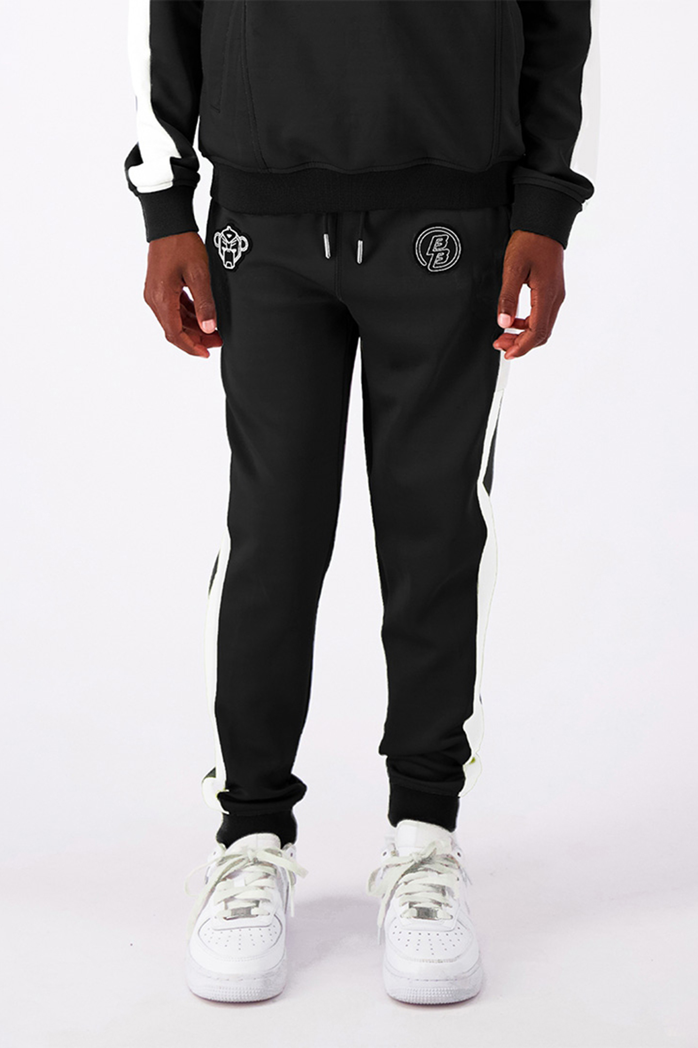 JR. ANORAK TRACKPANTS BLACK by Black Bananas