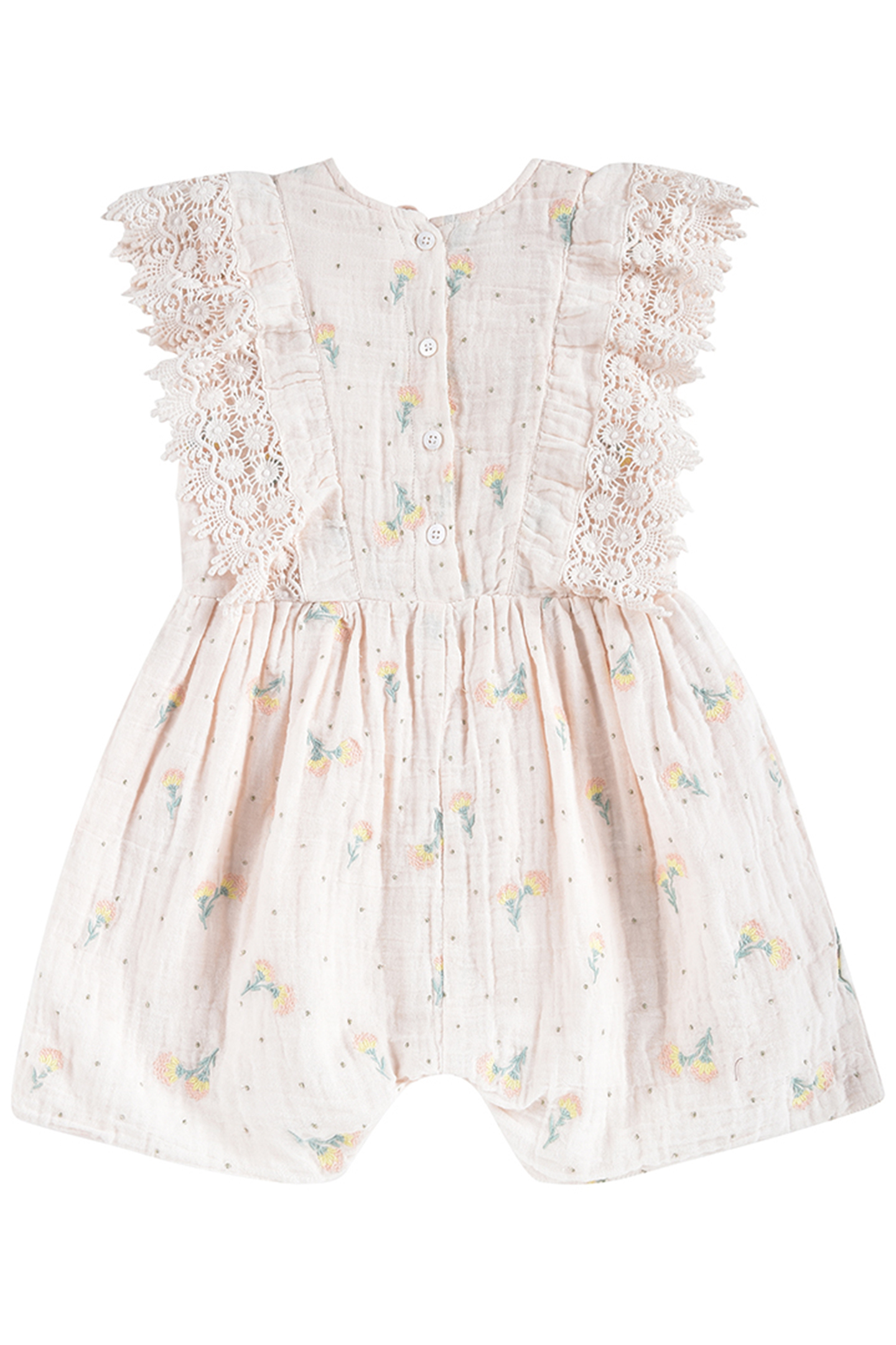 JUMPSUIT AGARO BLUSH DANDELION FLOWERS 3