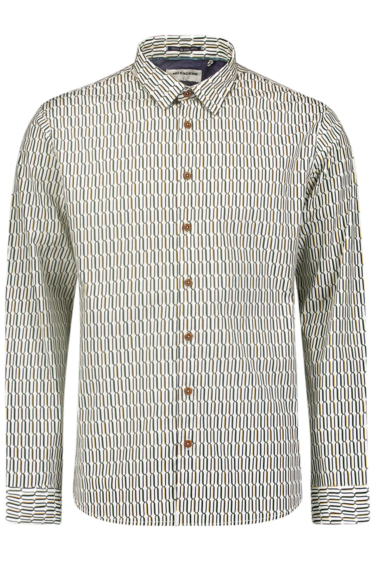 SHIRT STRETCH ALLOVER PRINTED WHITE 4