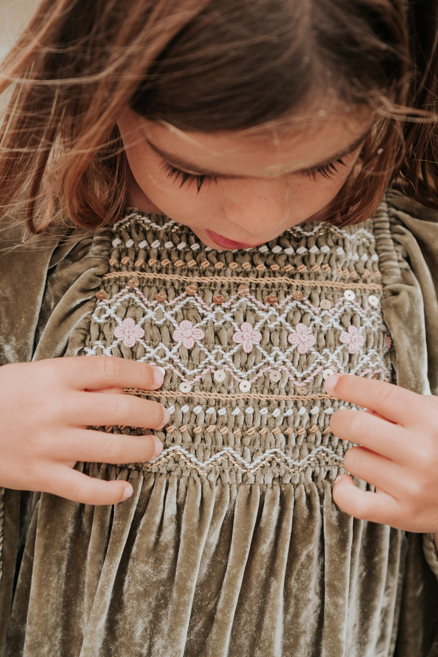 DRESS OLIVINA KHAKI WILD BOUQUET 10