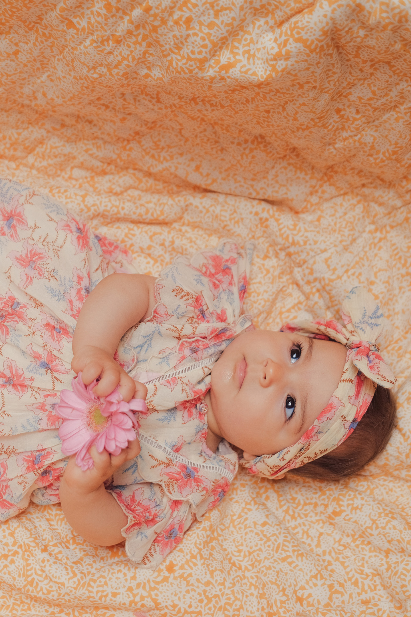 DRESS SILOÉ RASPBERRY FLOWERS 3