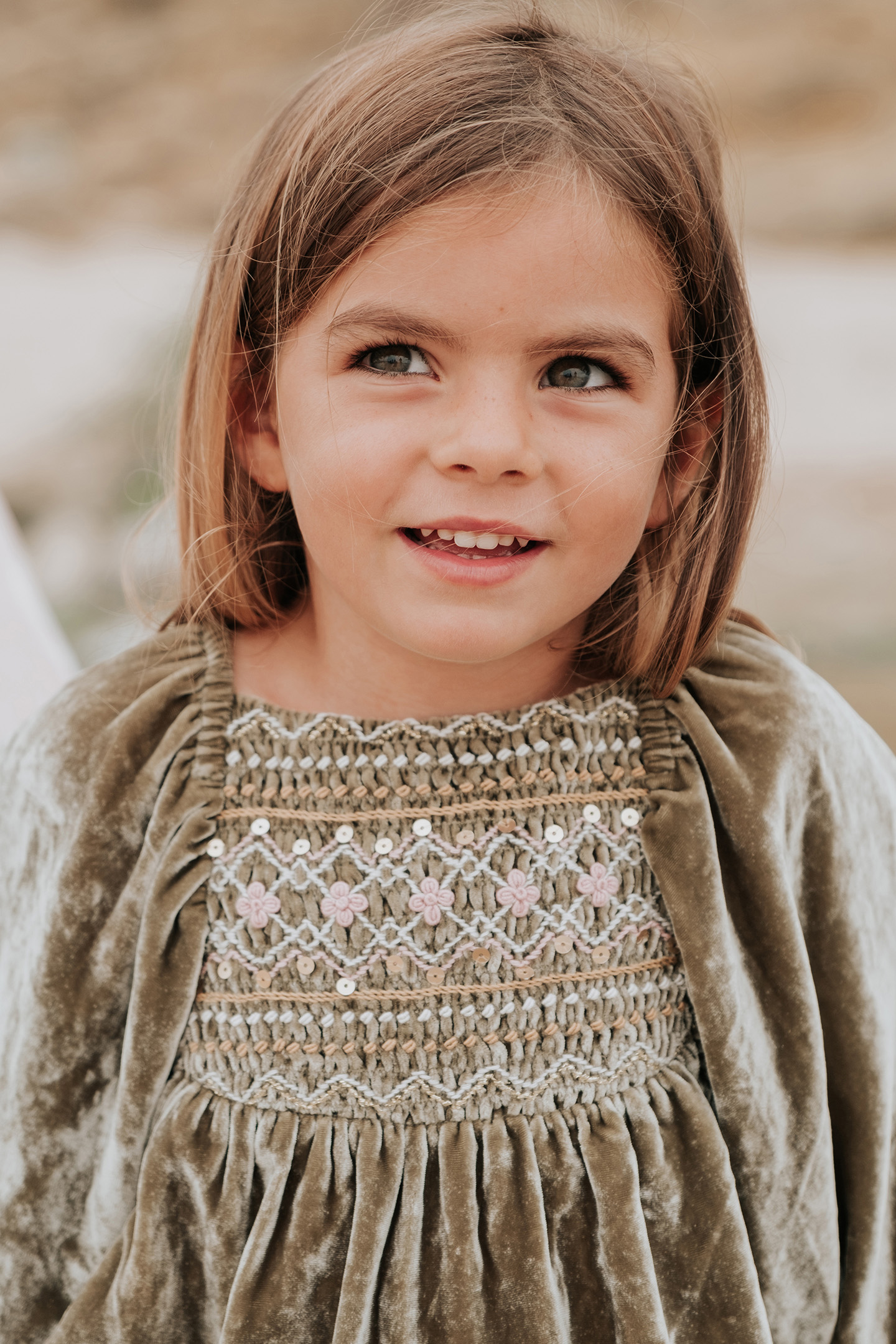 DRESS OLIVINA KHAKI WILD BOUQUET 9