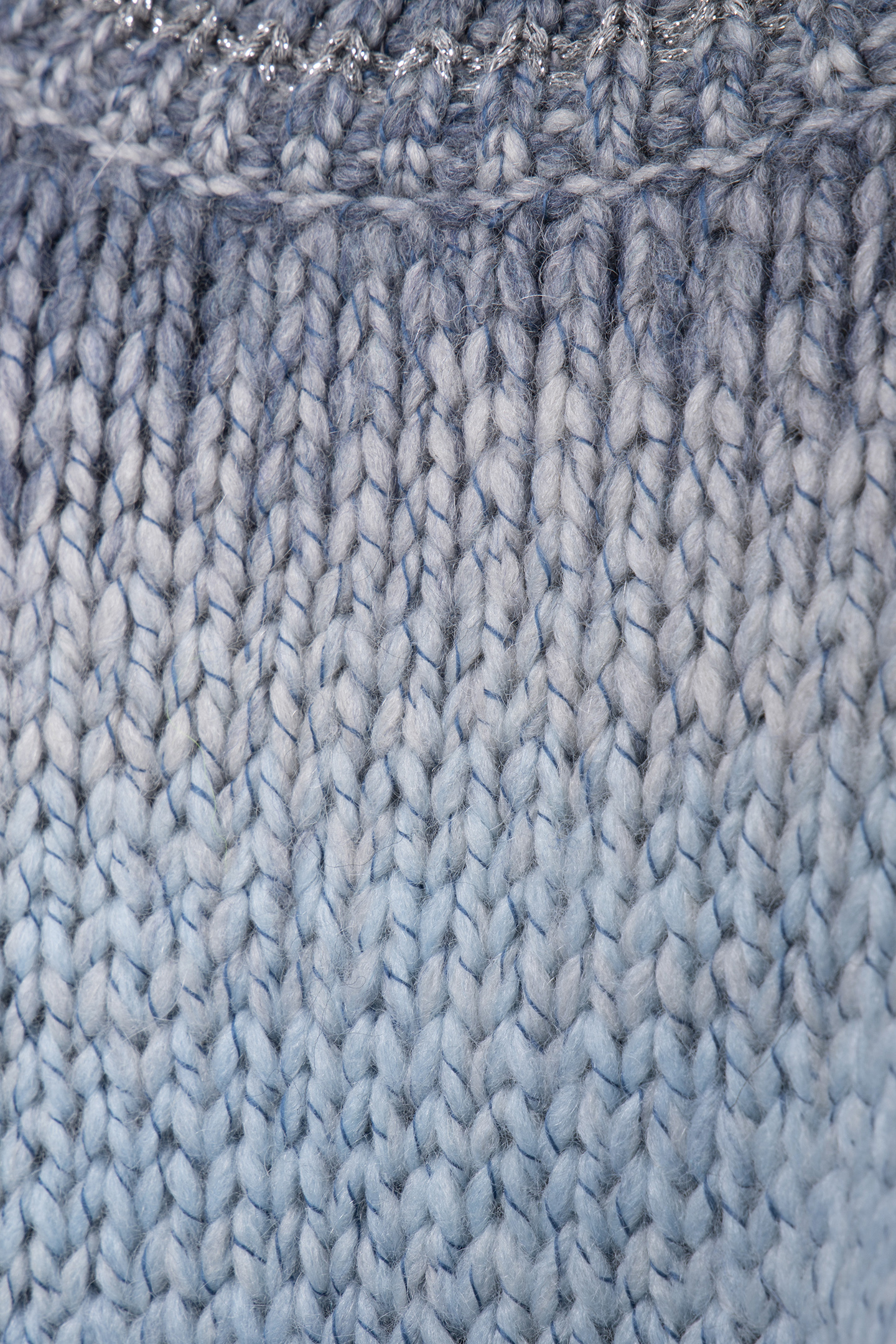 FITTED SPACE DYE PULLOVER SAPPHIRE BLUE 4