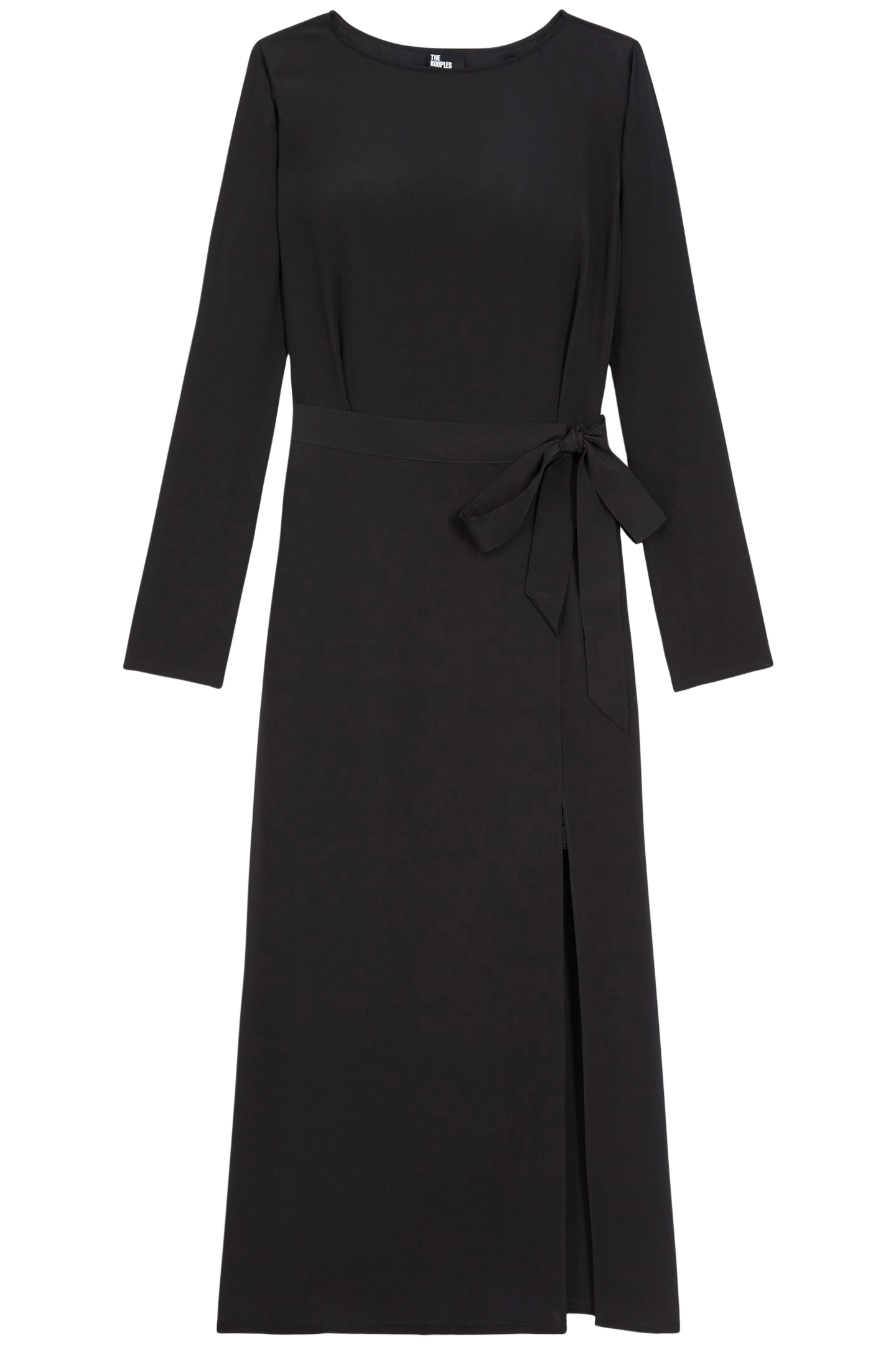 LONG DRESS LONG SLEEVES LACE SKIRT BLACK 3