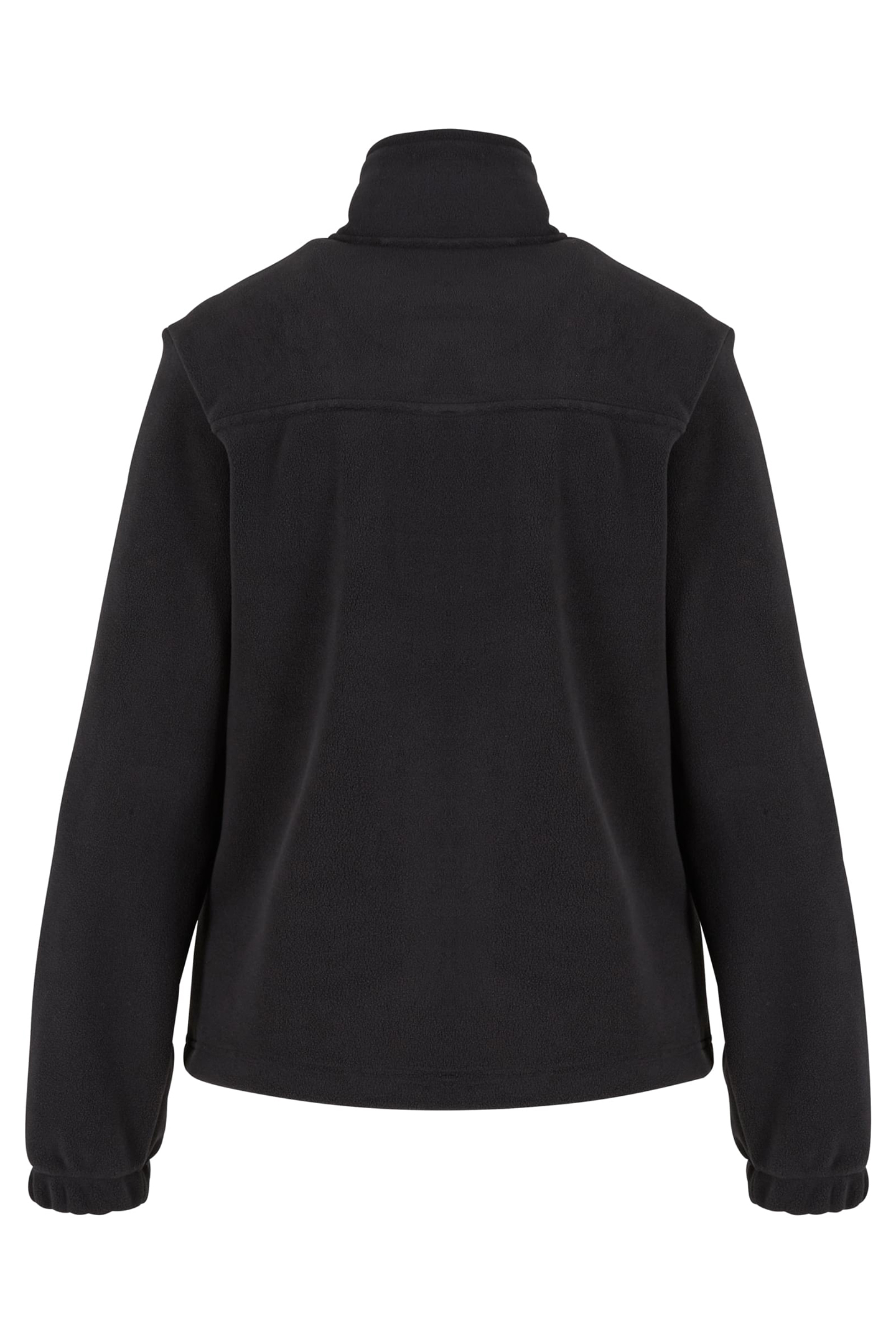 LADIES DOUBLE POLARFLEECE JACKET BLACK/BLACK 2