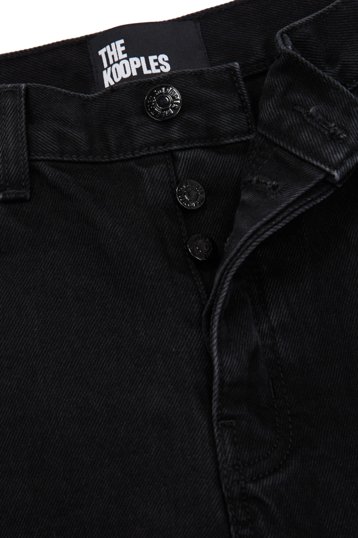 BLACK WASHED STRAIGHT JEANS 4