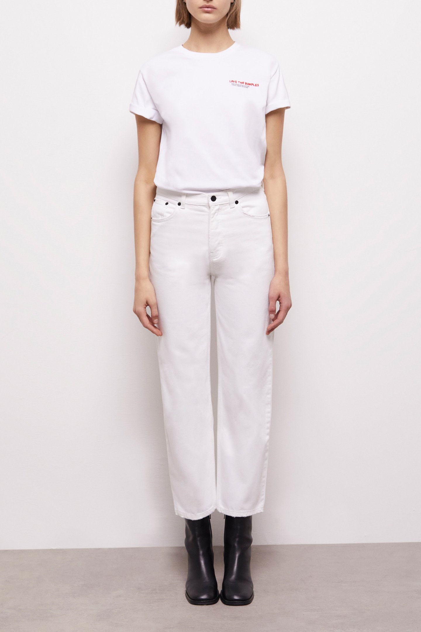 WHITE STRAIGHT JEANS WHITE 1