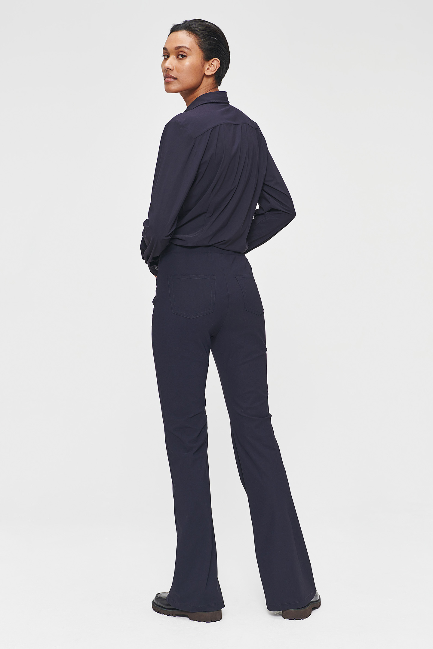 JERSEY JAZZ PANTS INK BLUE 3