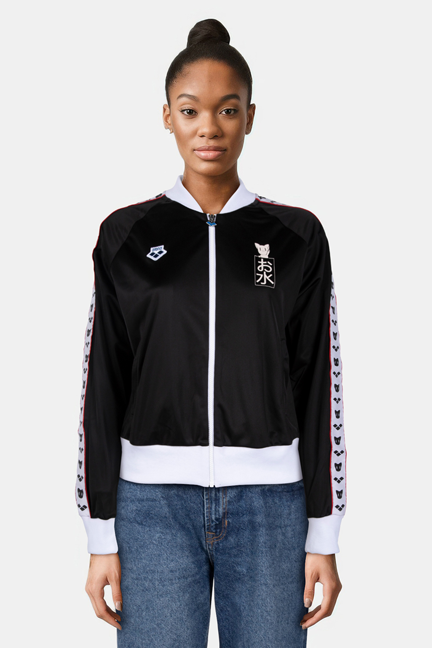 W RELAX IV TEAM JACKET MIZU BLACK WHITE BLACK 3