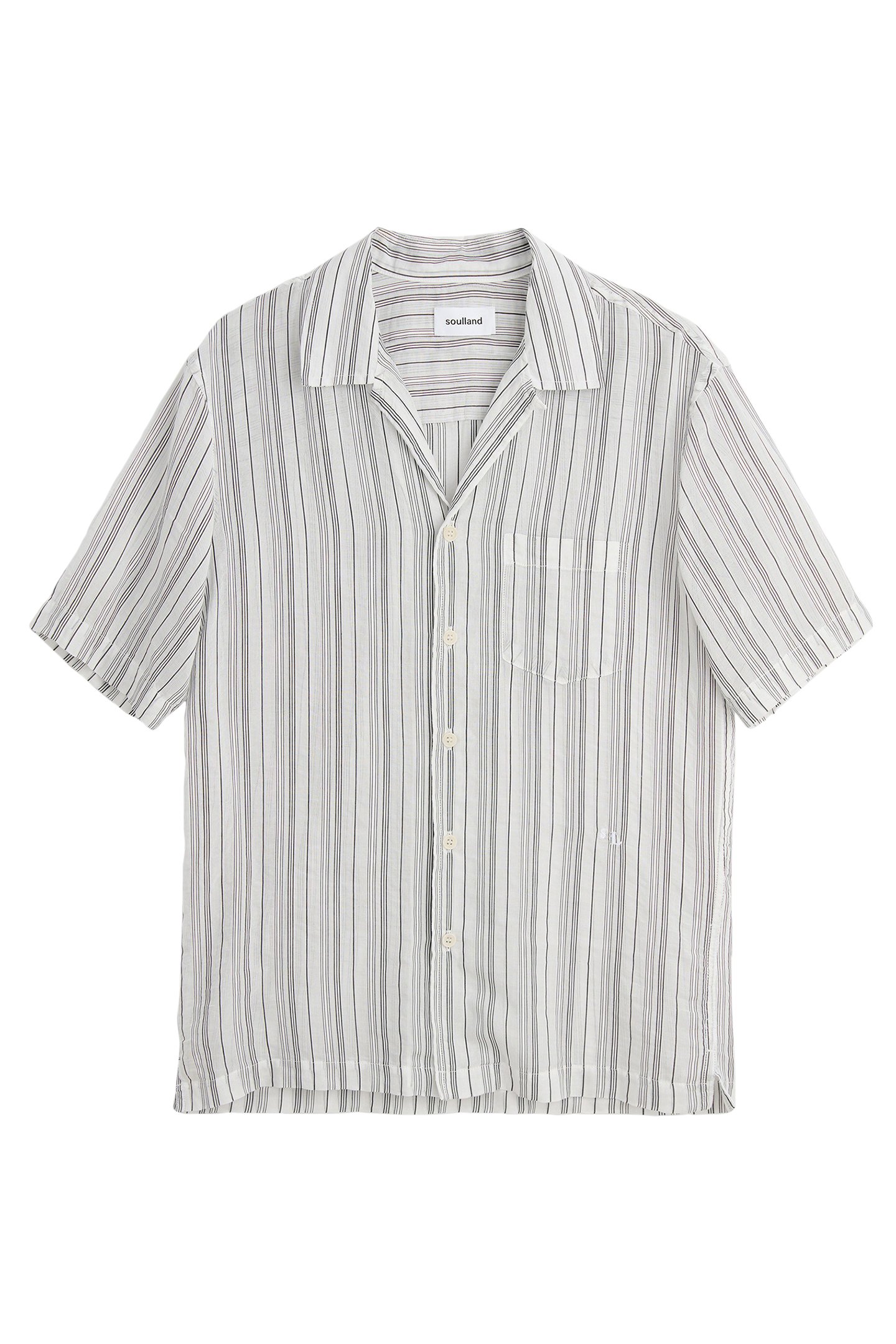 ORSON SHIRT BLACK PINSTRIPE 1