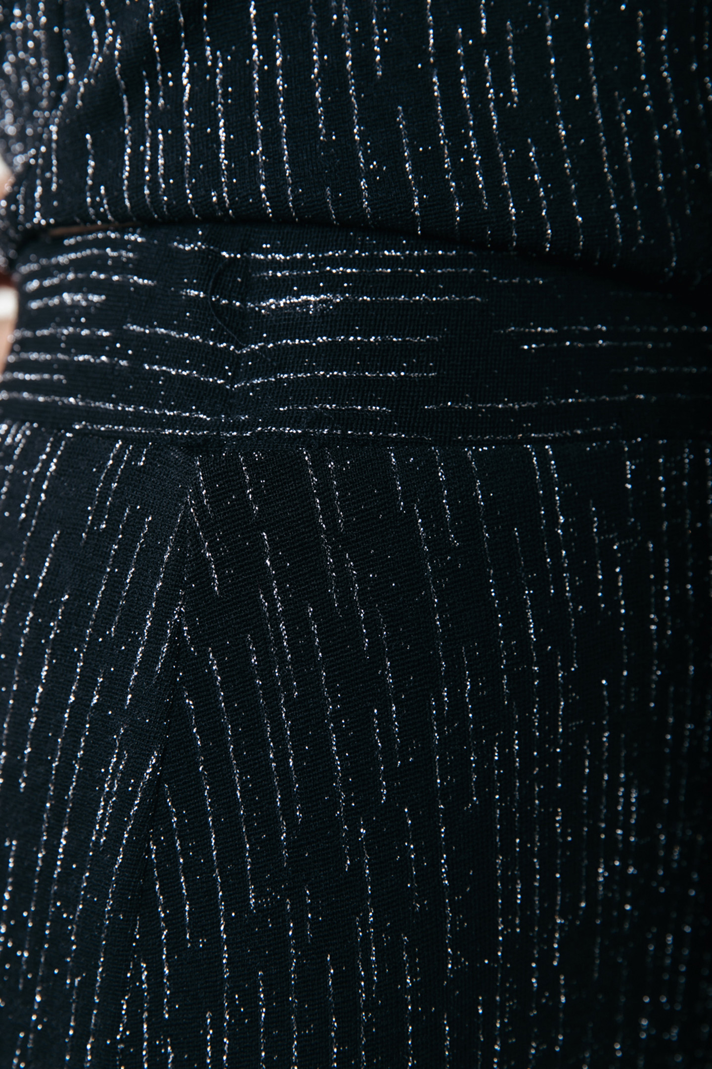 LUREX STRIPE EXTRA FLARE PANTS METALLIC SILVER 3