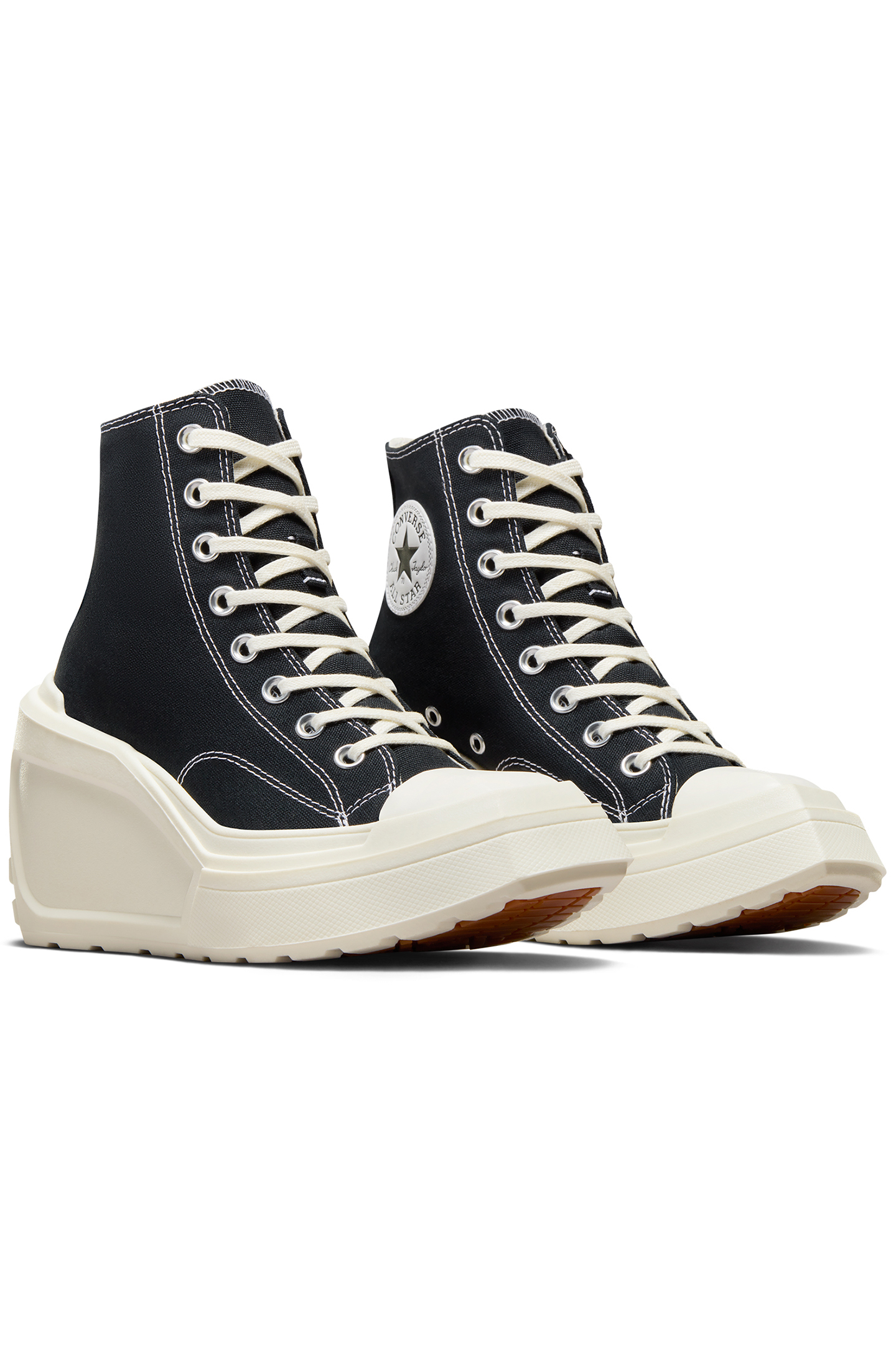 CHUCK 70 DE LUXE WEDGE BLACK/BLACK/EGRET 2