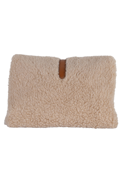 SHOULDER BAG WITH MIXED SUEDE AND LEATHER FABRIC 3