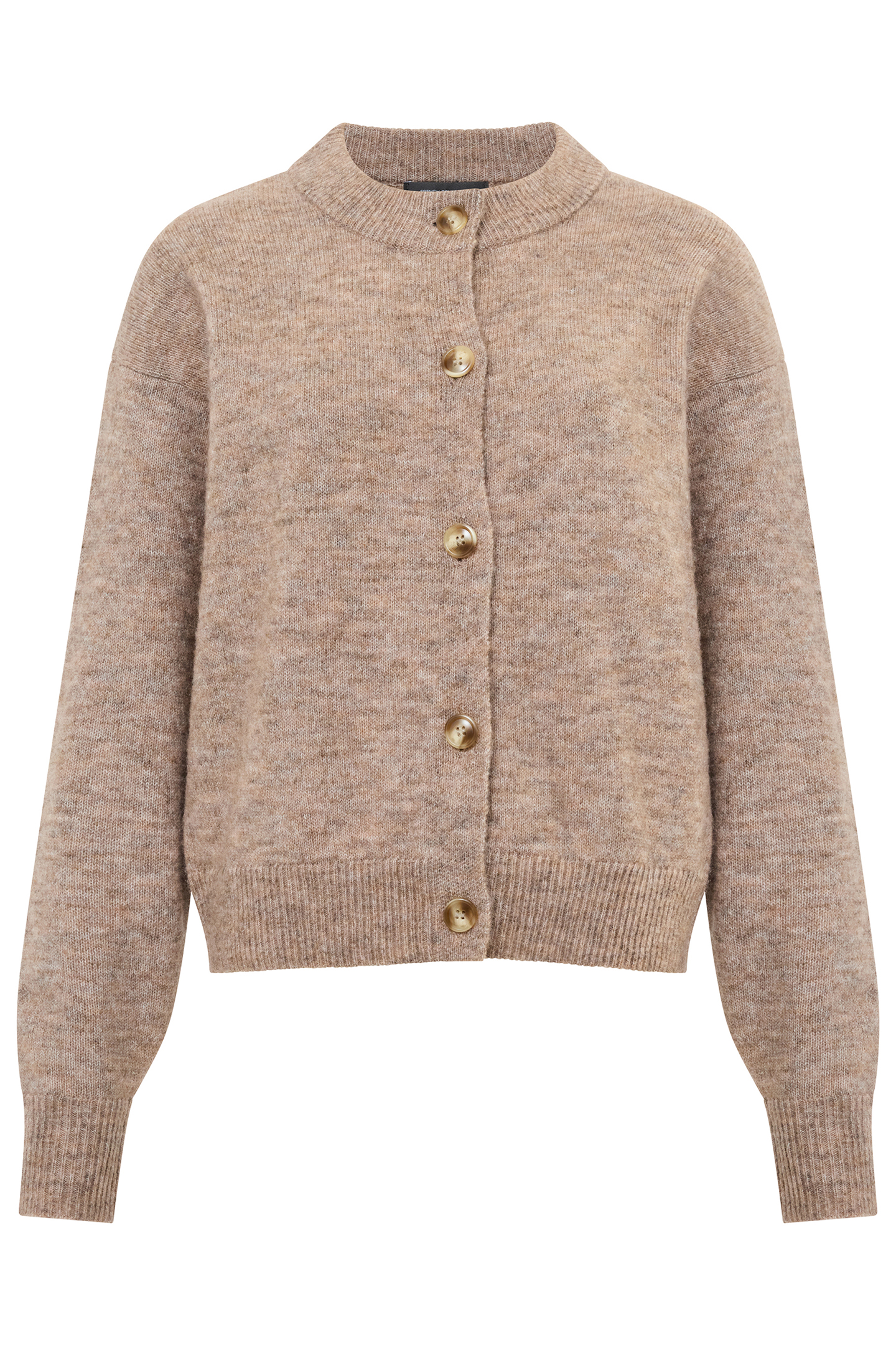KEZIA L/S CARDIGAN TAUPE MEL 4