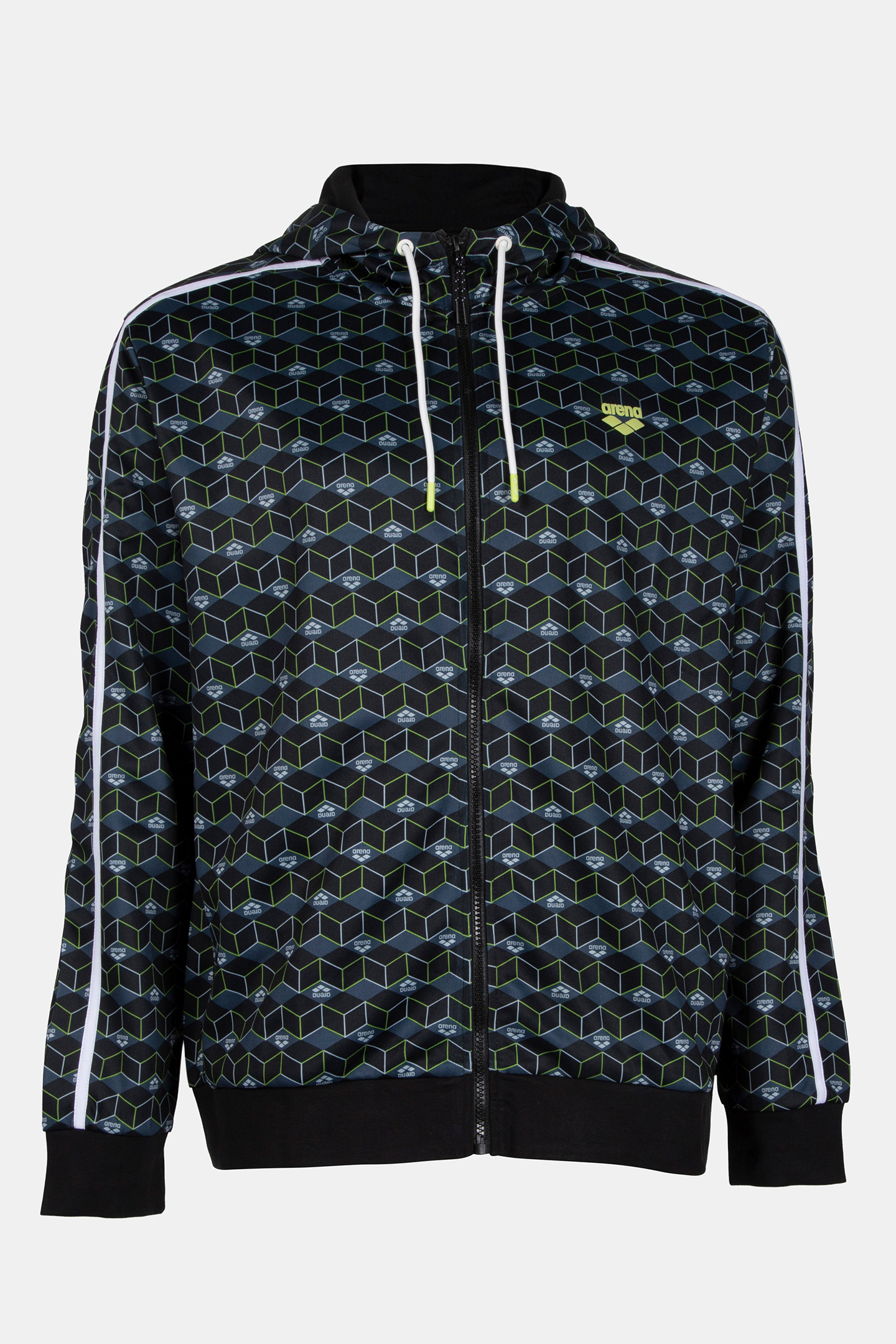 MAN HOODIE FULL ZIP A-AFM819S23 BLACK AOP 3