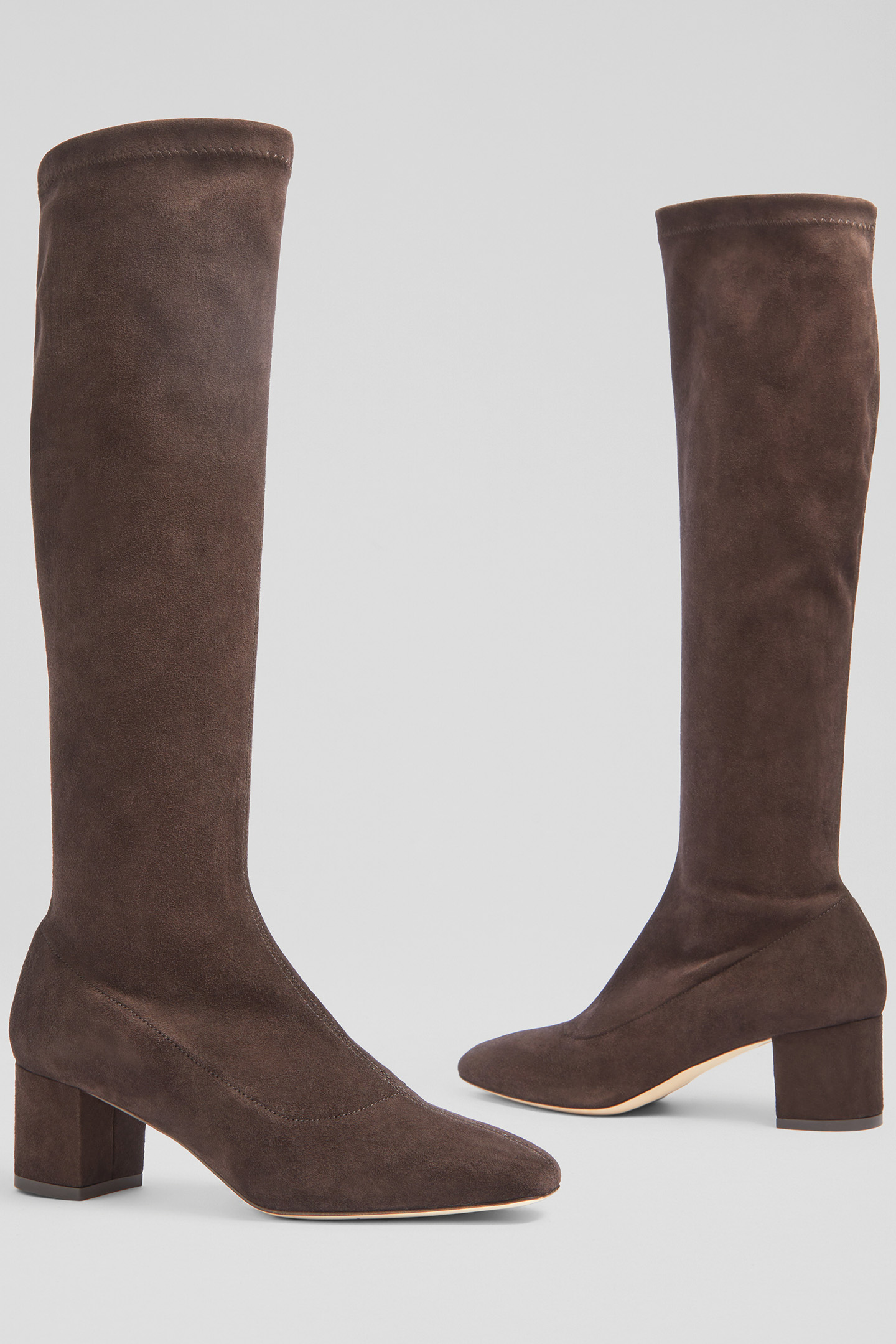 KB ELDON BLOCK HEEL KNEE DARK CHOCOLATE 3