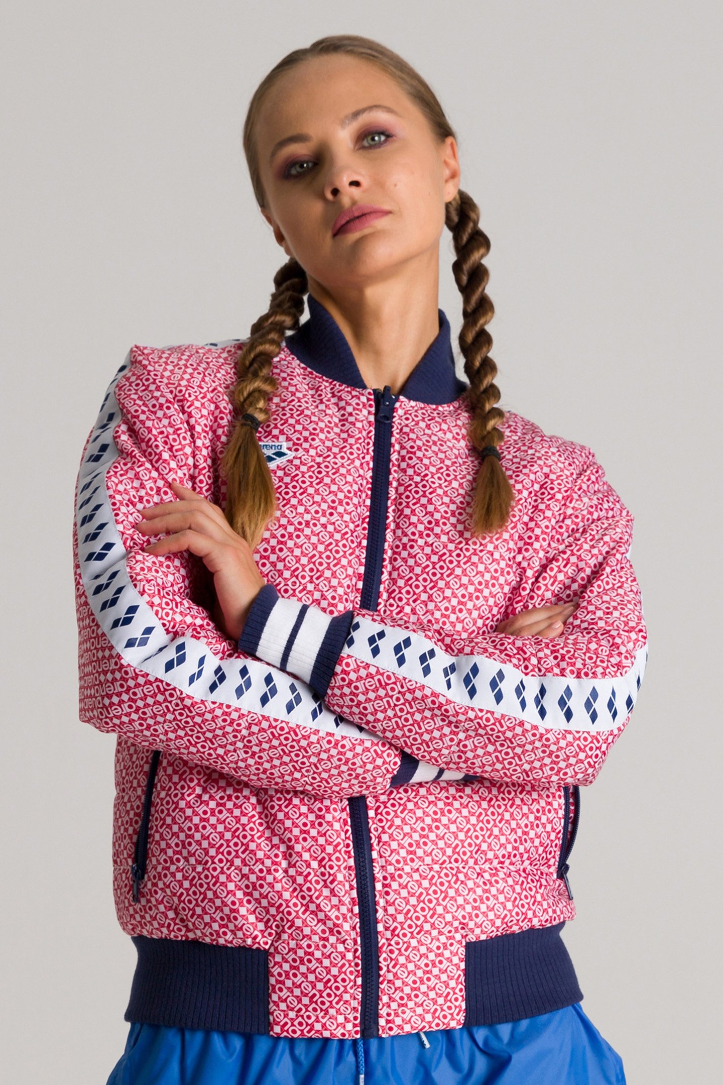 BOMBER TEAM DIAMONDS WHITE RED NAVY 10