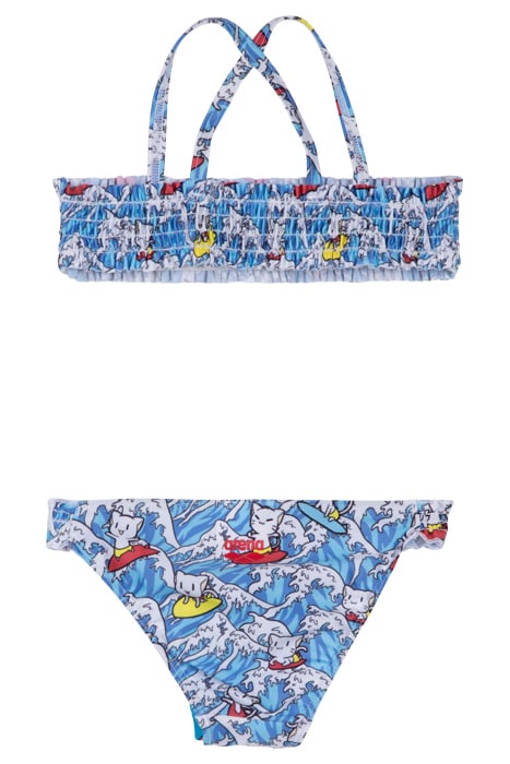 SURFING KIDS GIRL TWO PIECES TURQUOISE MULTI 2