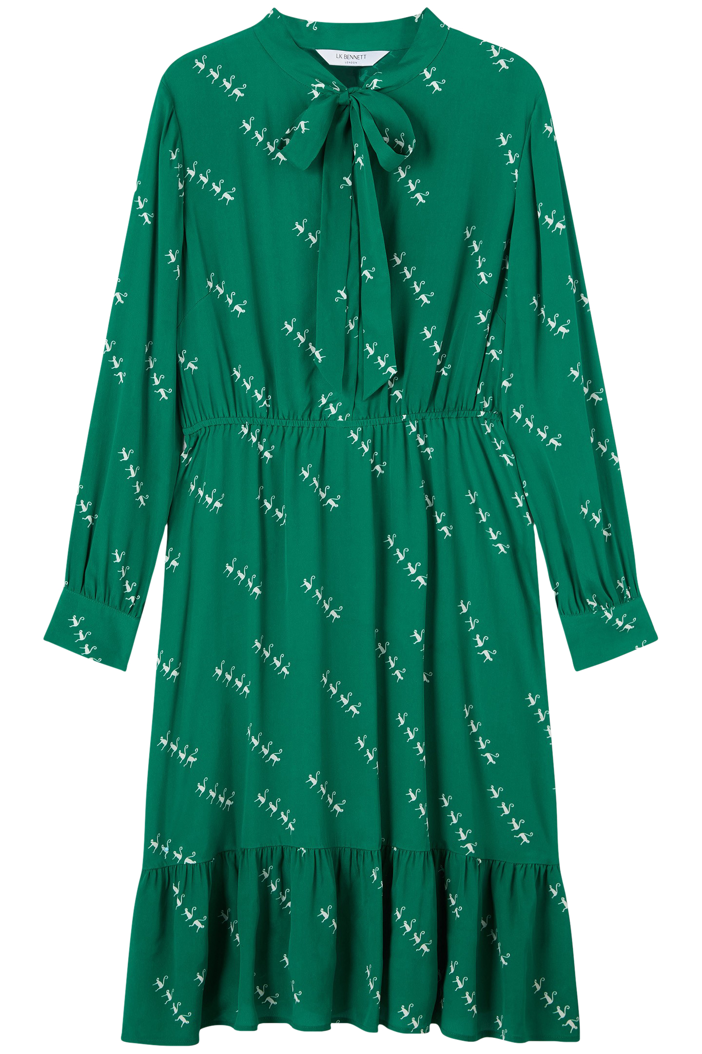 DR BRIDGET PETITE DRESS GREEN/CREAM 4