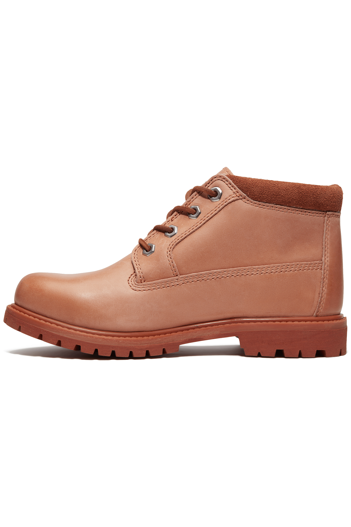 NELLIE MID LACE UP WATERPROOF CHUKKA BOOT LIGHT RED FULL GRA 1