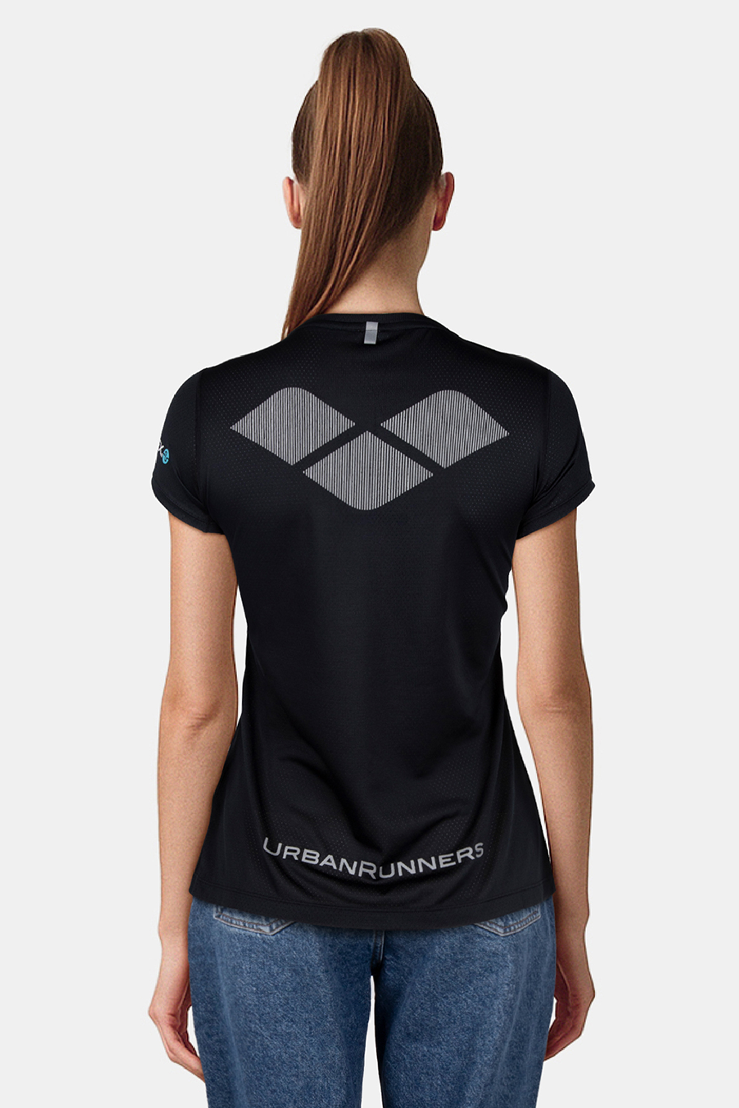 W RUN S/S MESH UR BLACK UR 2