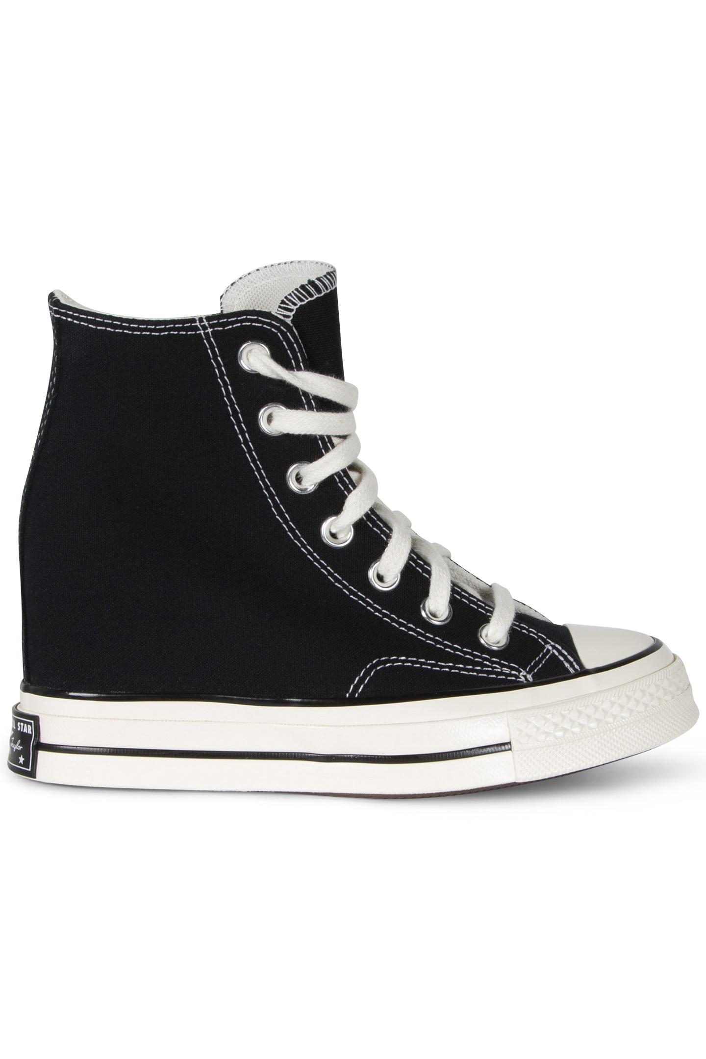 CHUCK 70 WEDGE HI BLACK/EGRET/WHITE BLACK/EGRET/WHITE 1