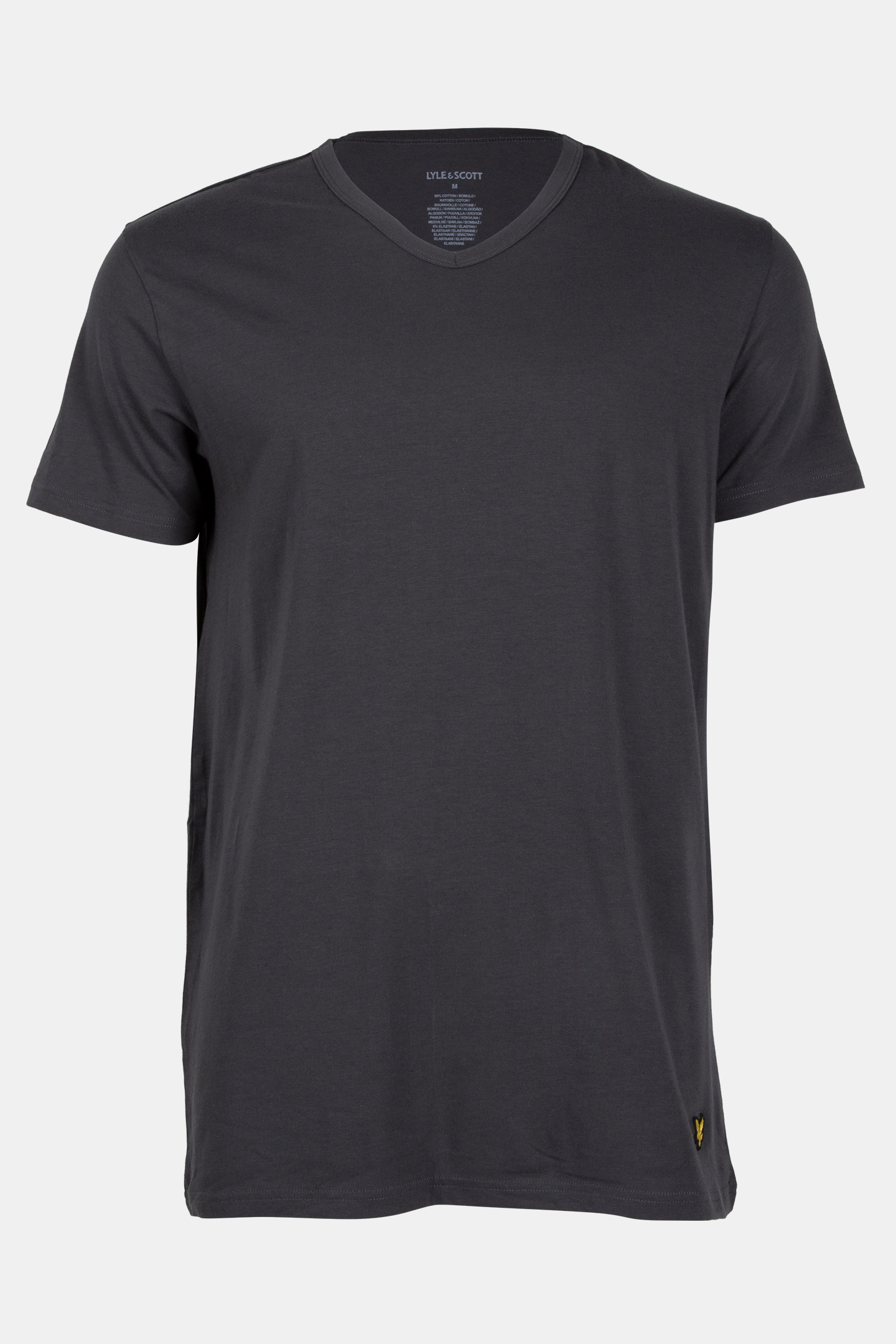 BASIC 3 PACK V NECK T-SHIRT WHITE/OLIVE/GUNMETAL 5