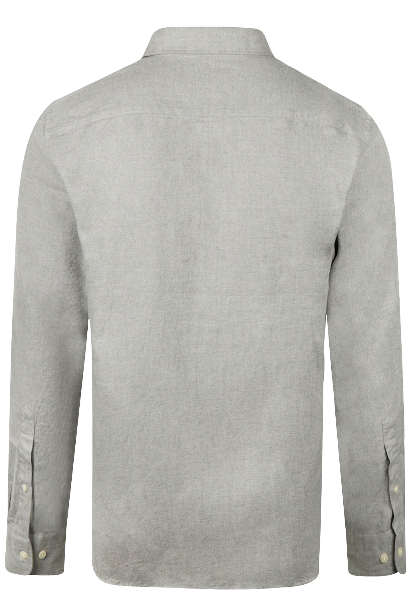 FLANNEL MELANGE OXFORD SHIRT MEDIUM GREY 5