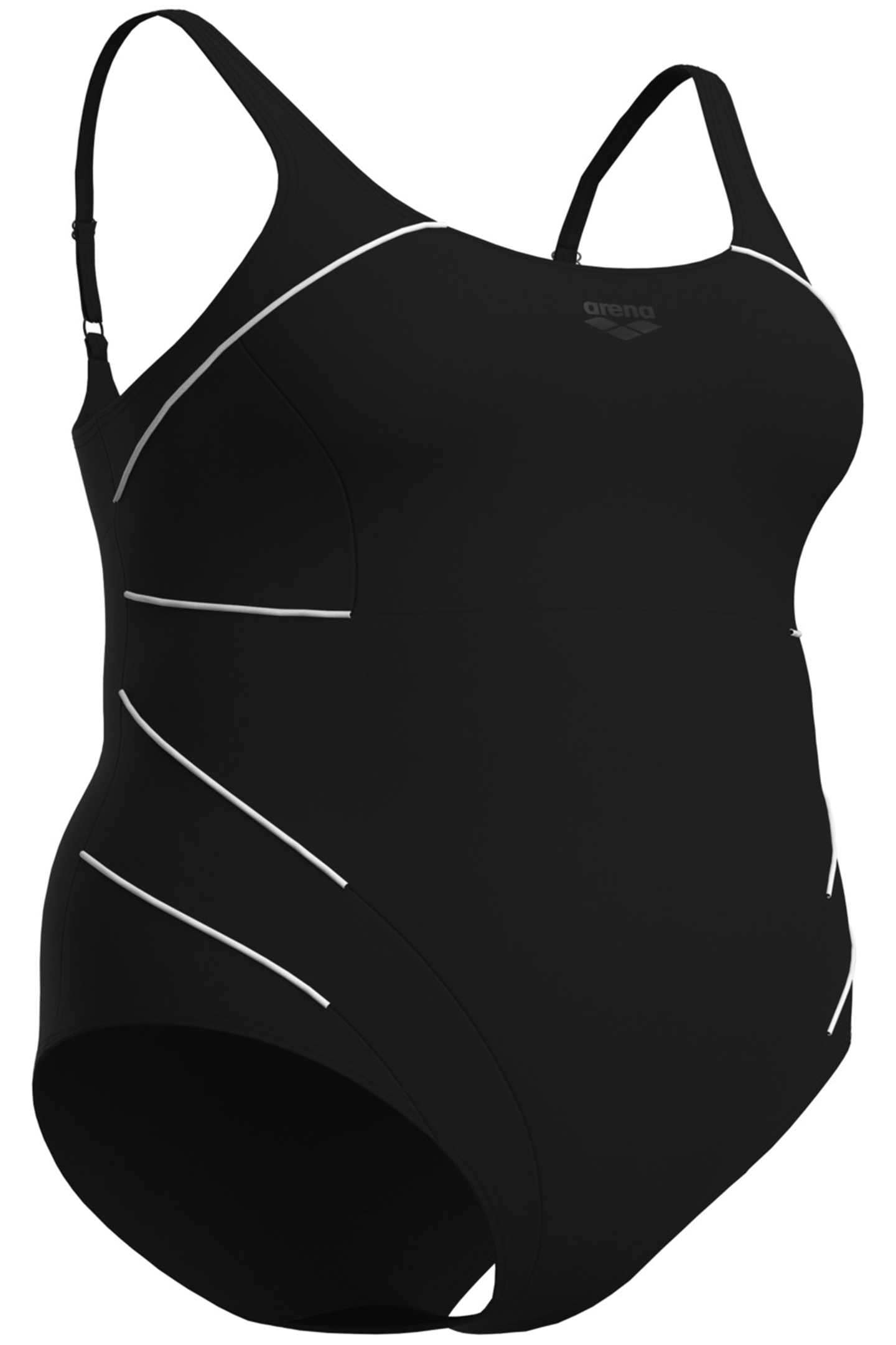 W JEWEL ONE PIECE PLUS R BLACK WHITE 9